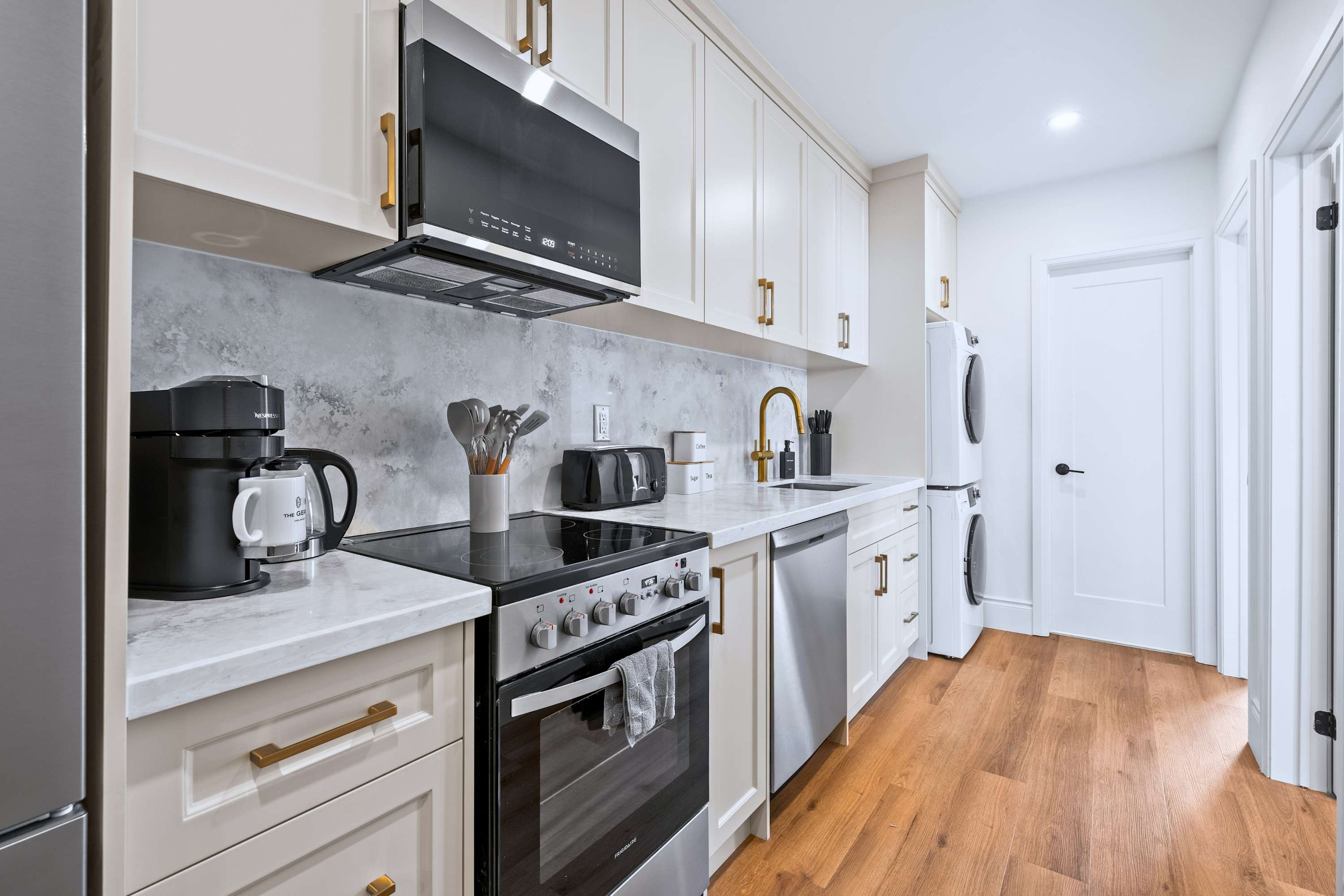 Fully equipped kitchen ready for effortless home-style cooking.