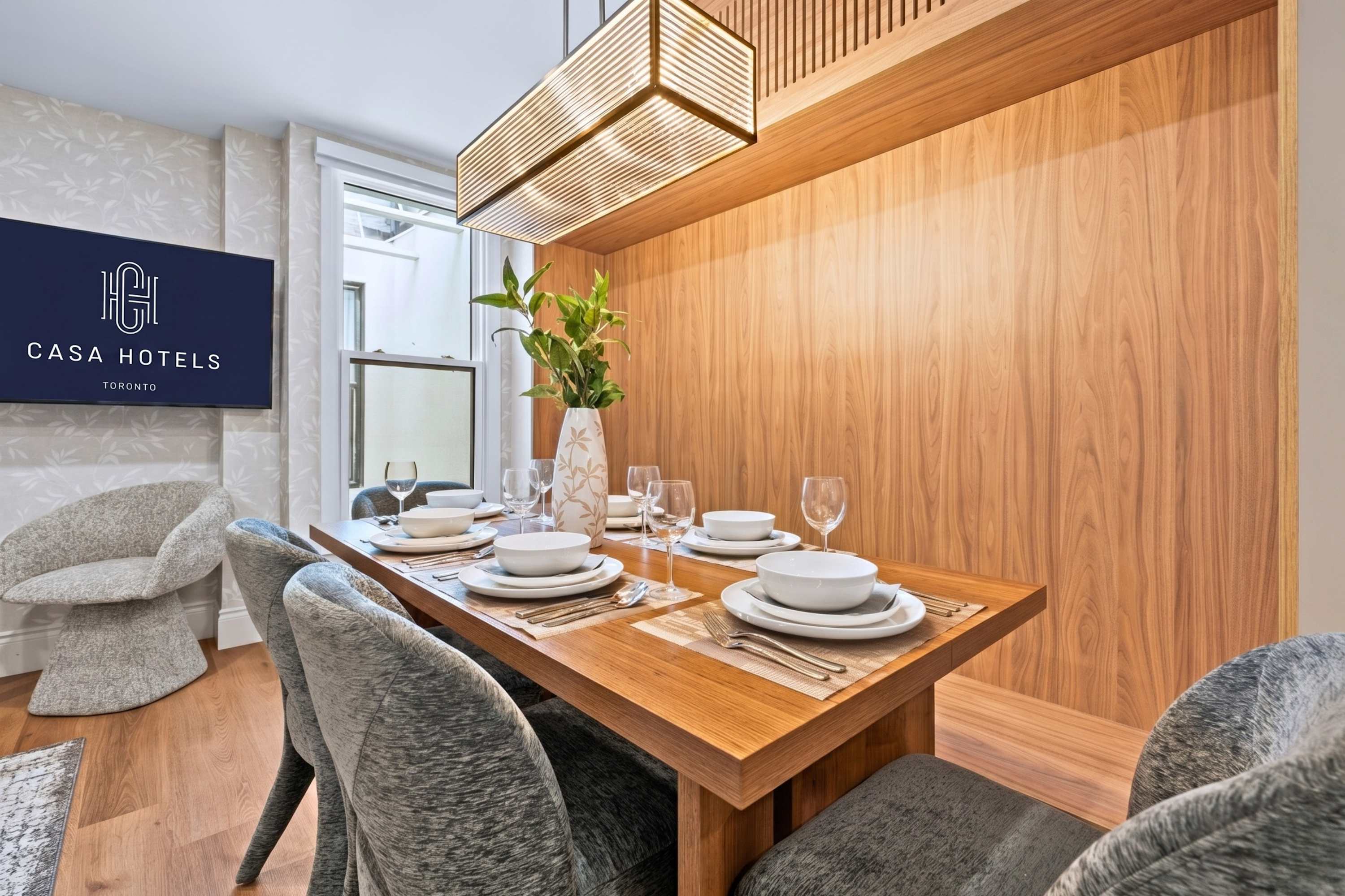 Dining space perfect for shared meals and social moments.