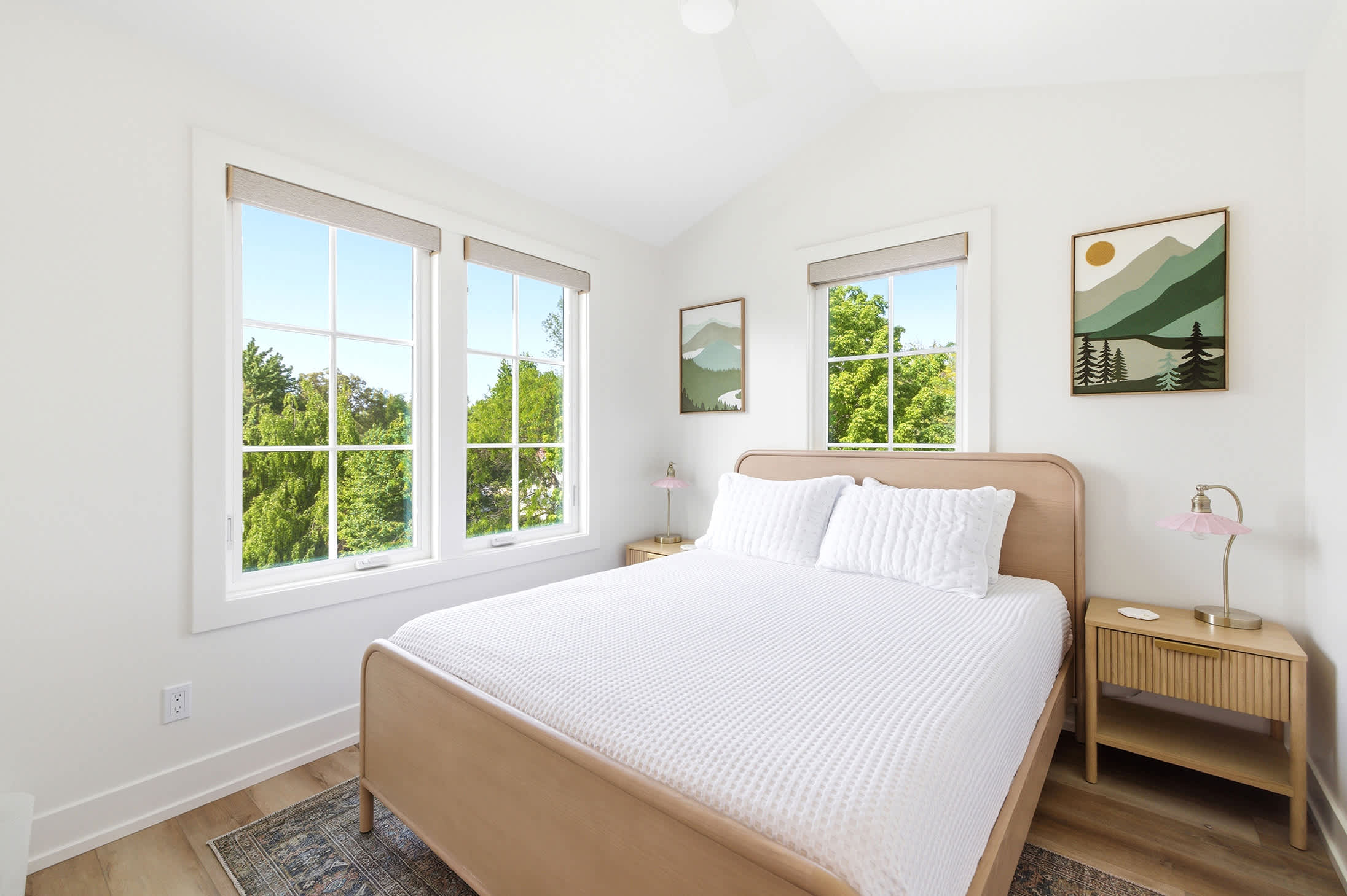 Bedroom 2 is on the upper level and has a queen size bed.