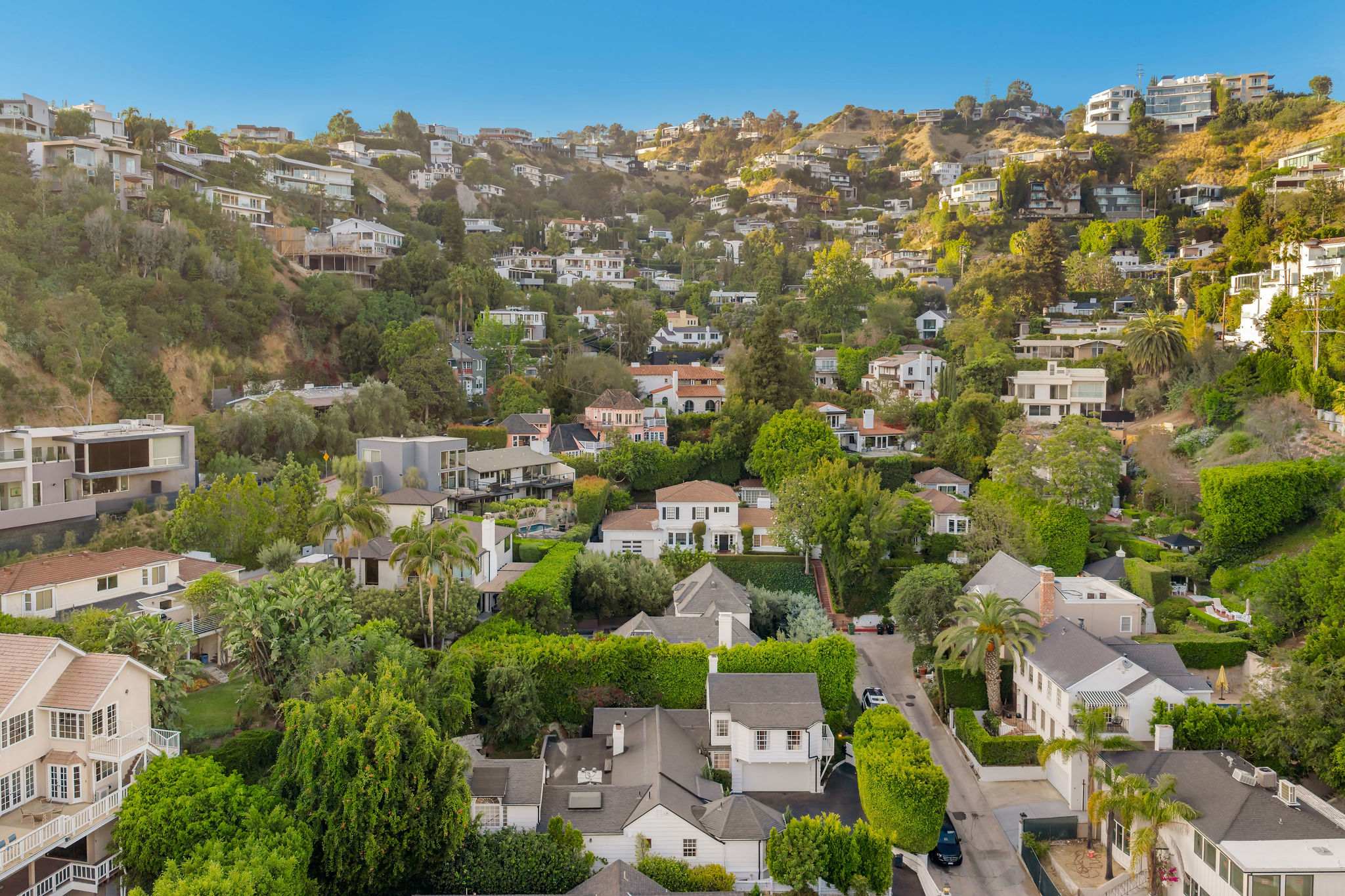 Take in the beauty of Sunset Plaza from your hillside hideaway.