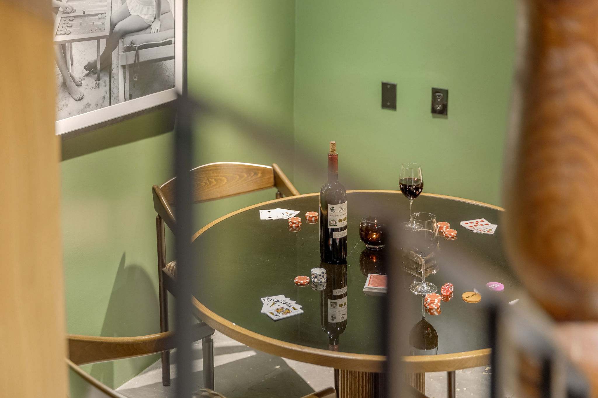 Pour a glass and savor intimate moments in your speakeasy-inspired retreat.