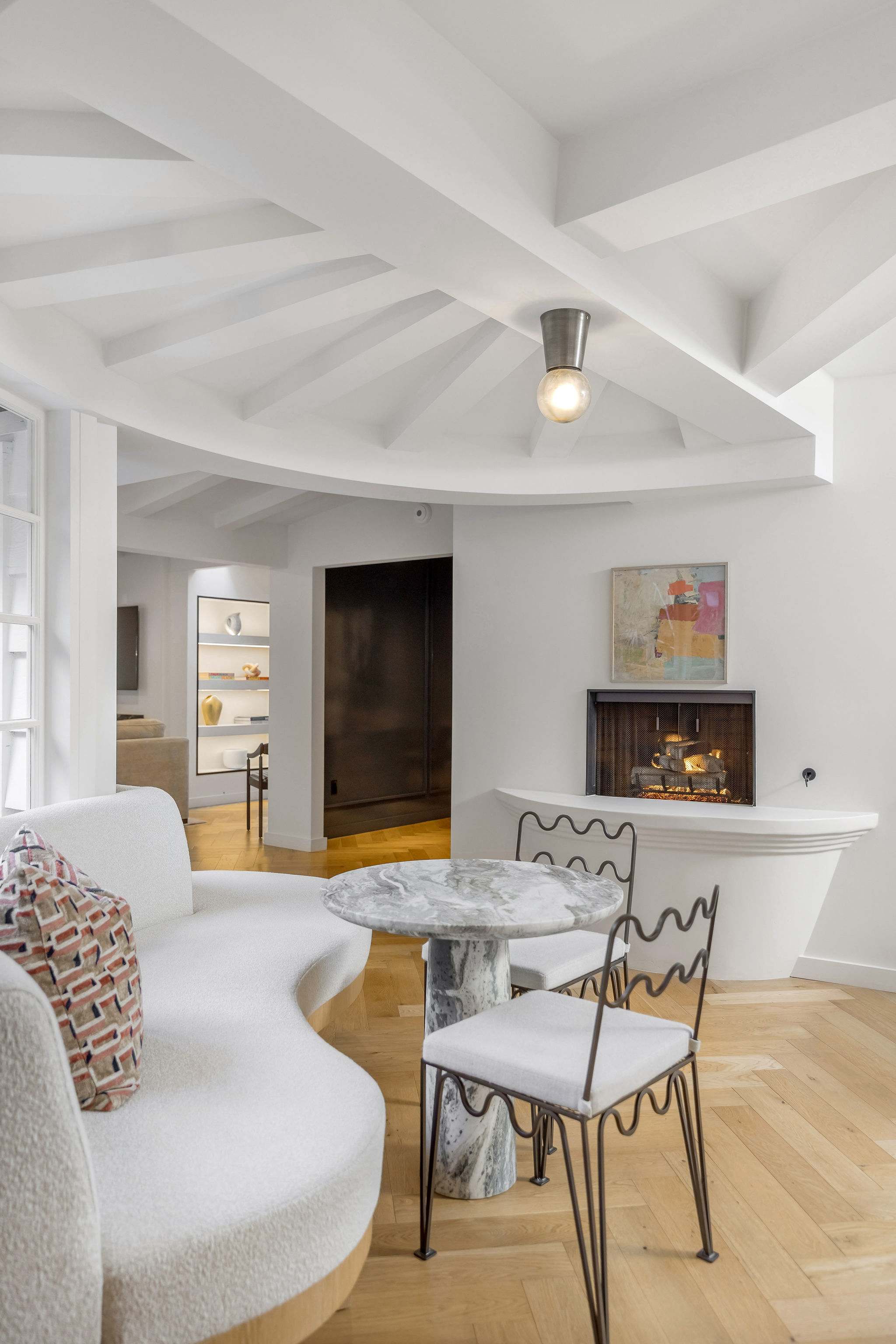 Enjoy seamless indoor-outdoor living with views into your private courtyard.