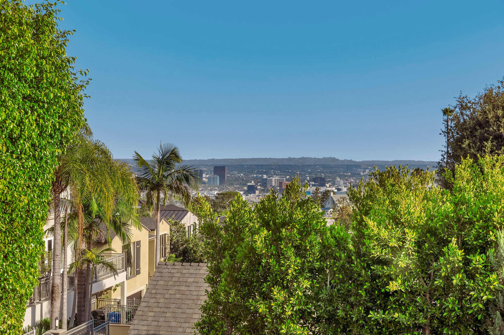 Take in sweeping hillside views just moments from the Sunset Strip.