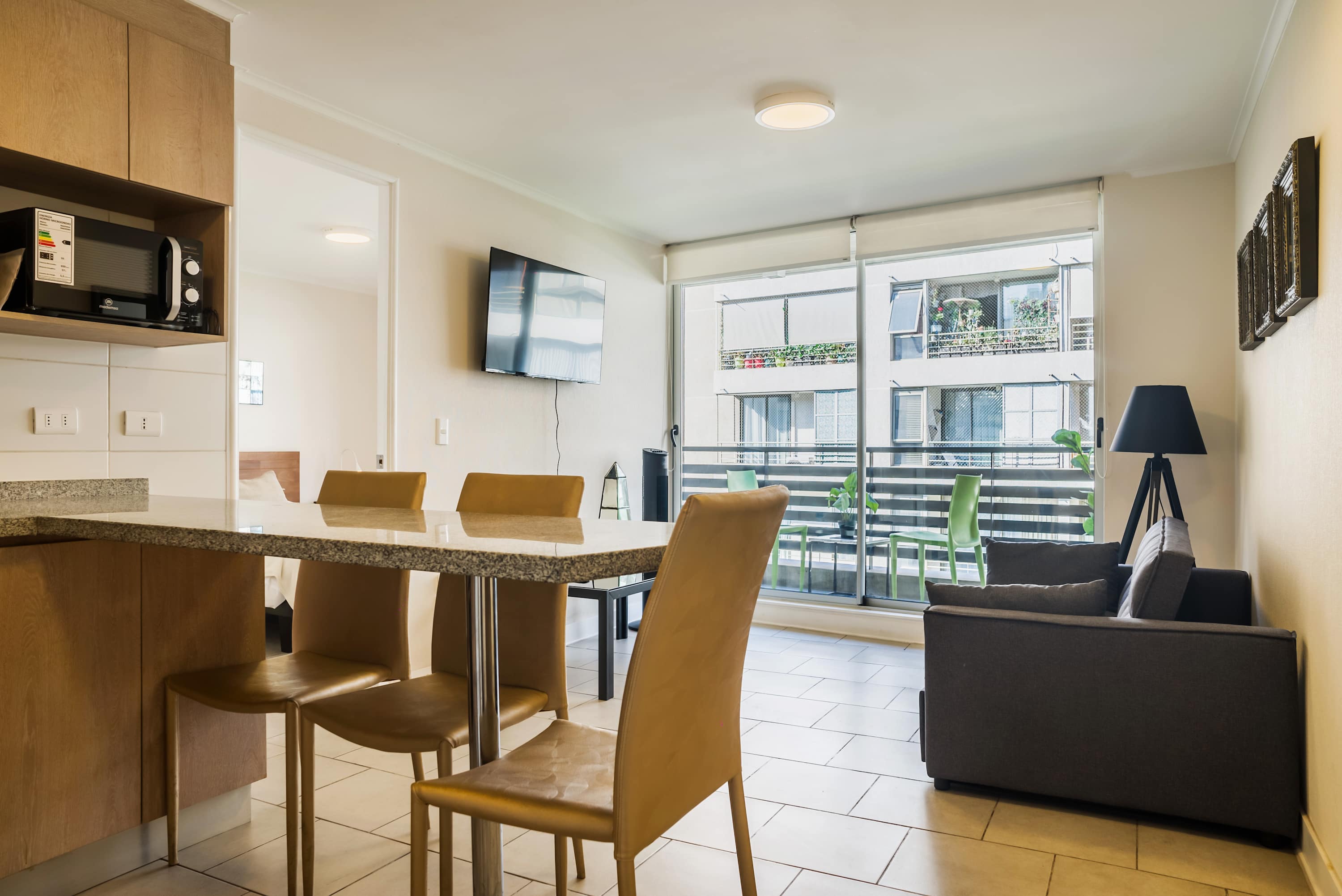 Metro-Accessible Apartment with Terrace | Santiago