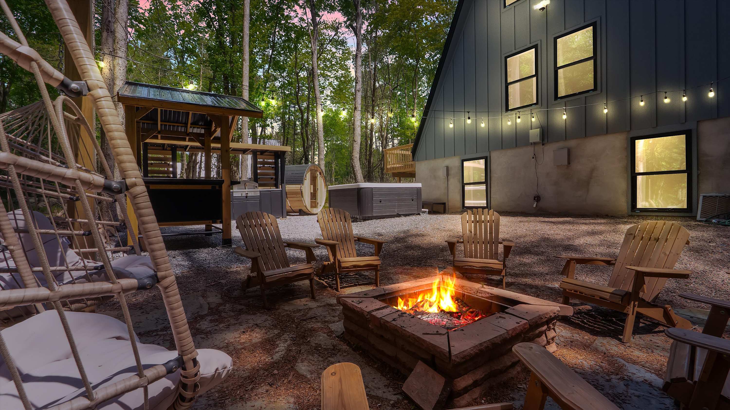 Pines A-Frame Cabin | Sauna | HotTub 