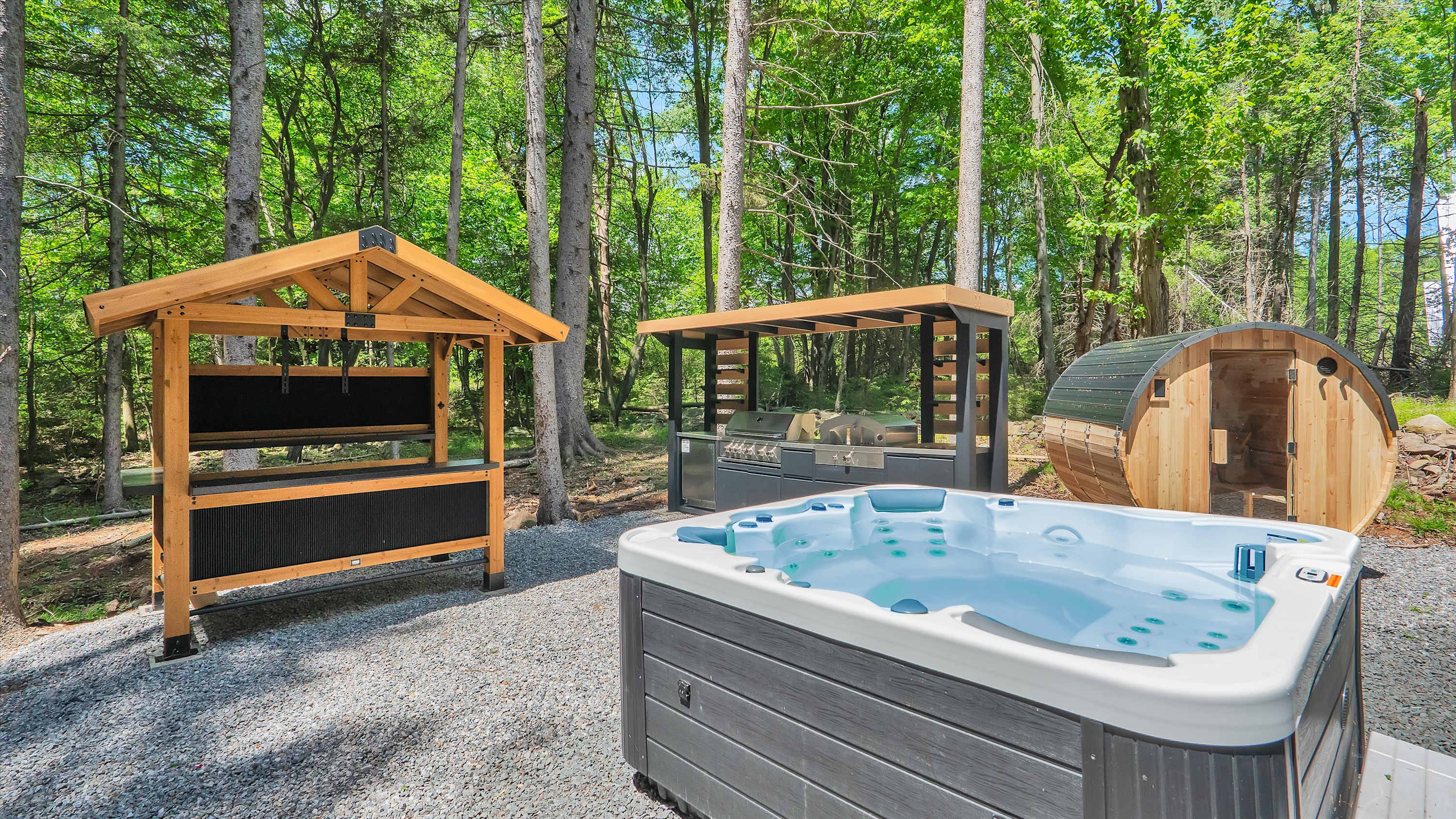 Pines A-Frame Cabin | Sauna | HotTub 