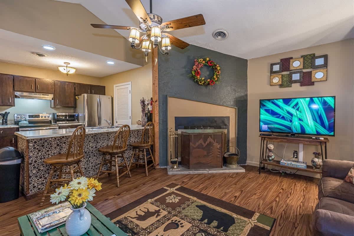 BALCONY OVERLOOKING RIVER | DOWNTOWN HELEN
