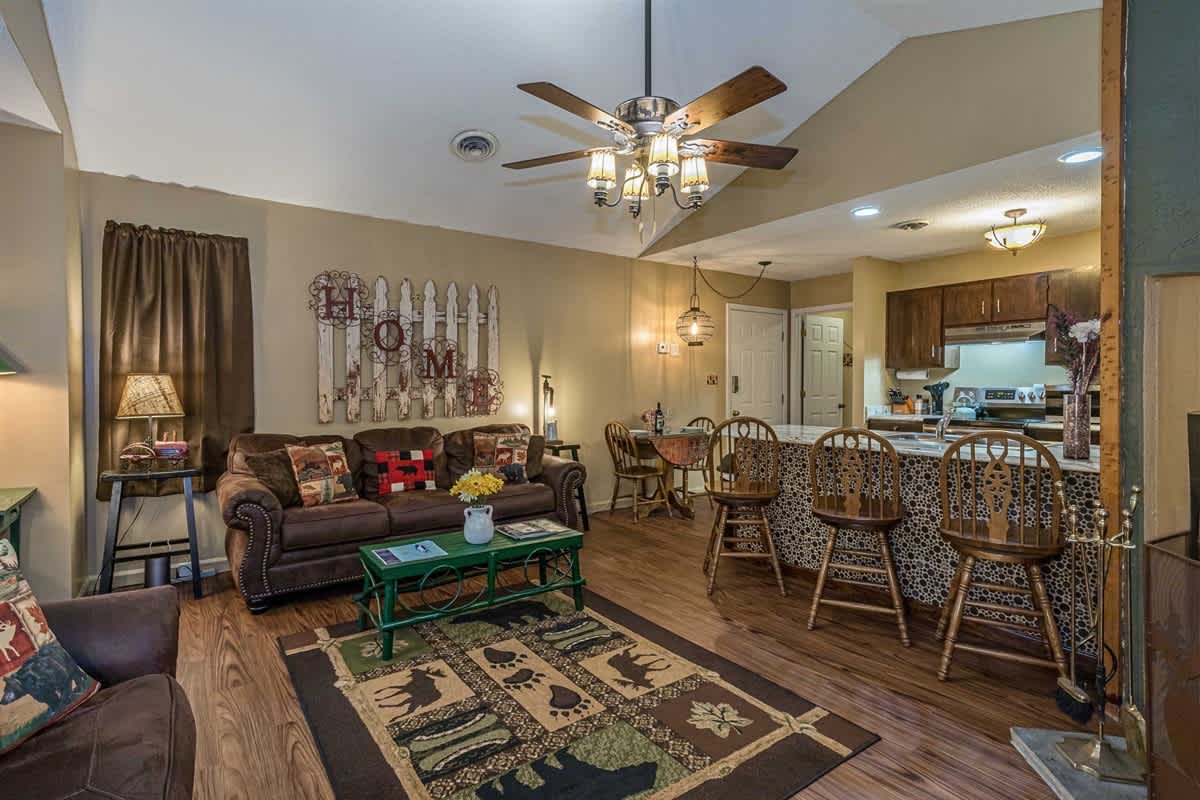 BALCONY OVERLOOKING RIVER | DOWNTOWN HELEN