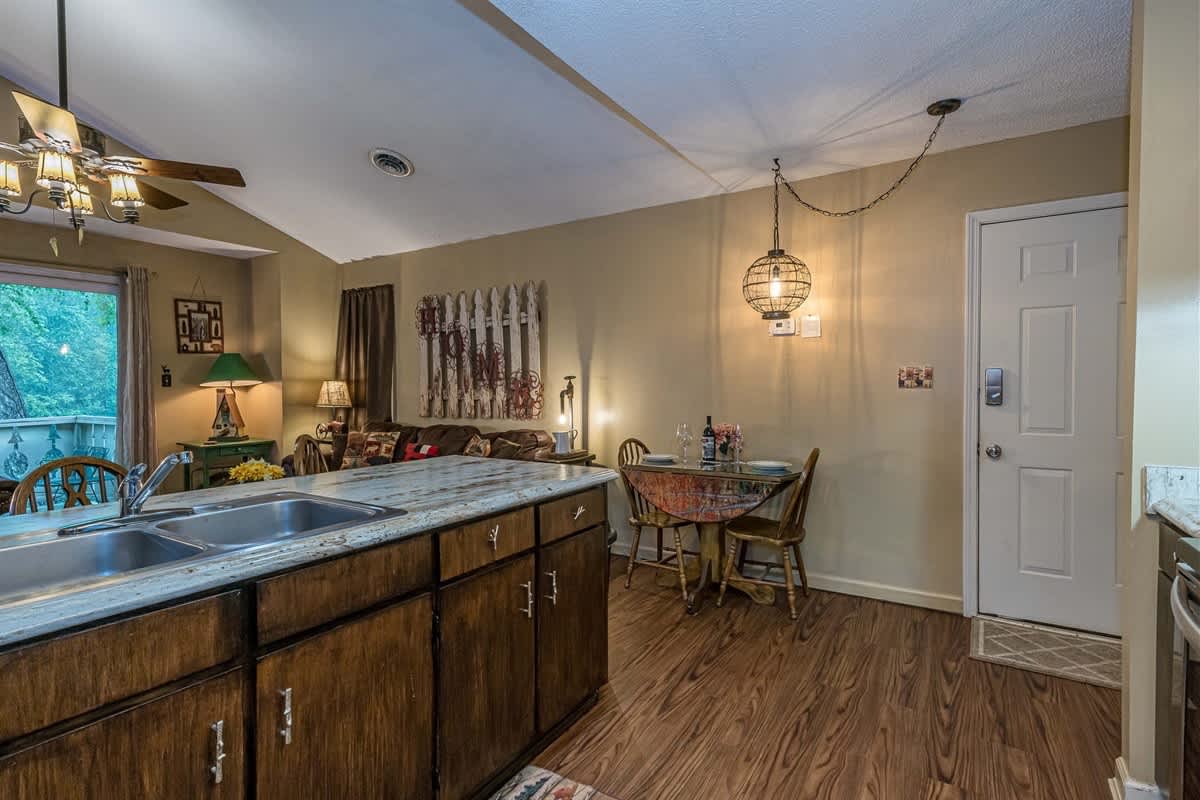 BALCONY OVERLOOKING RIVER | DOWNTOWN HELEN