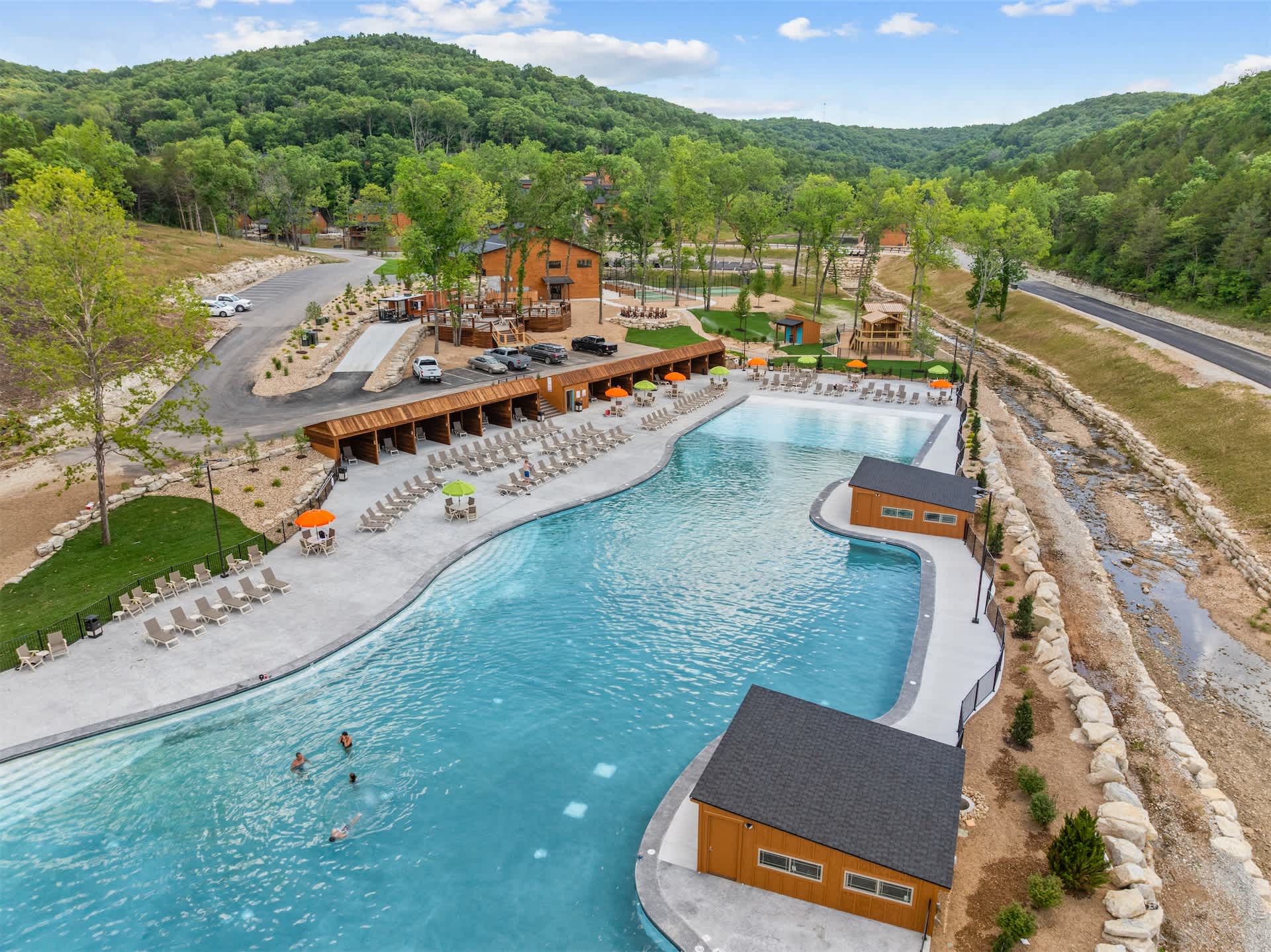 Huge outdoor pool