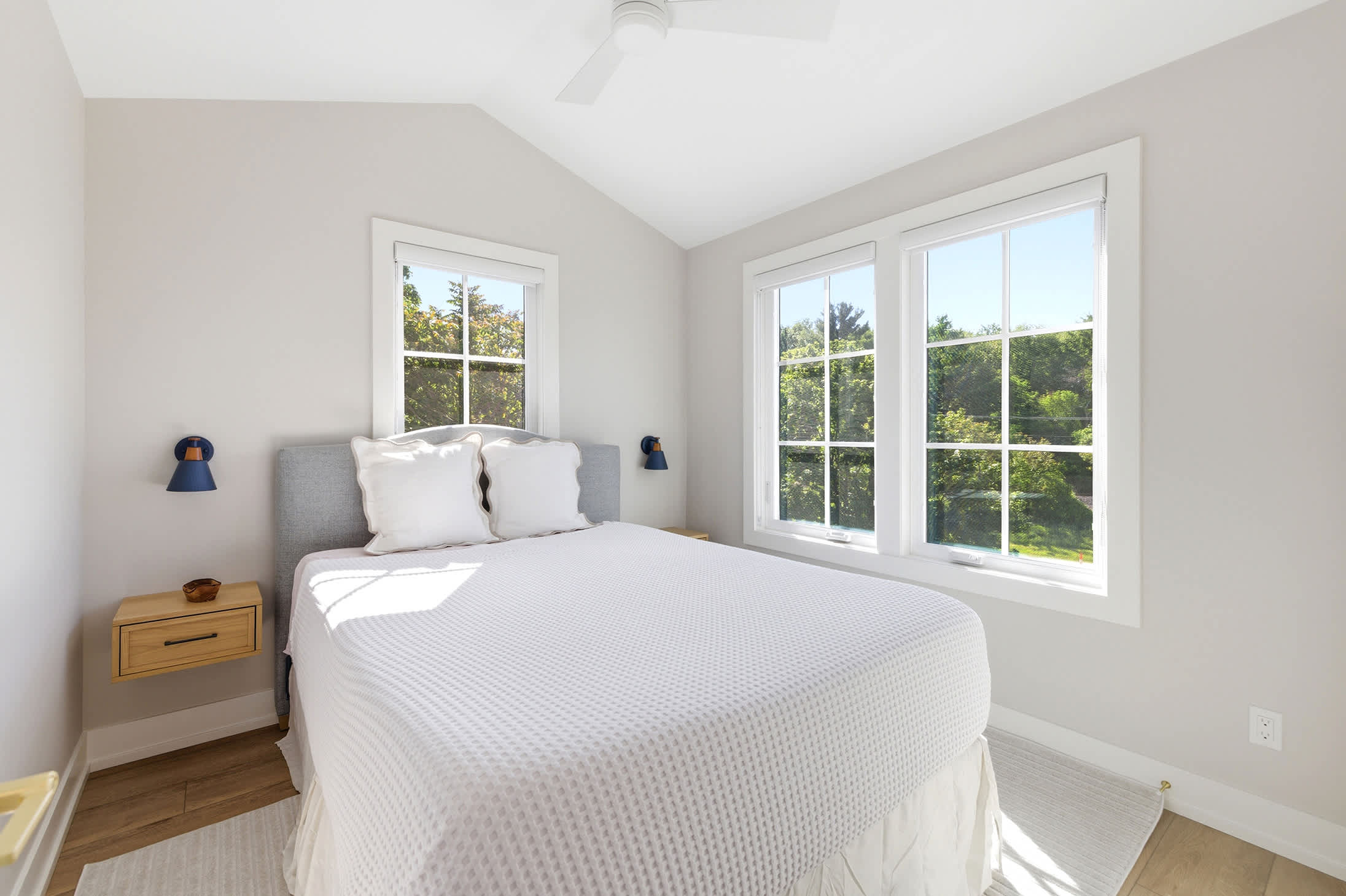 Bedroom 2 is on the 3rd level and has a queen-sized bed.