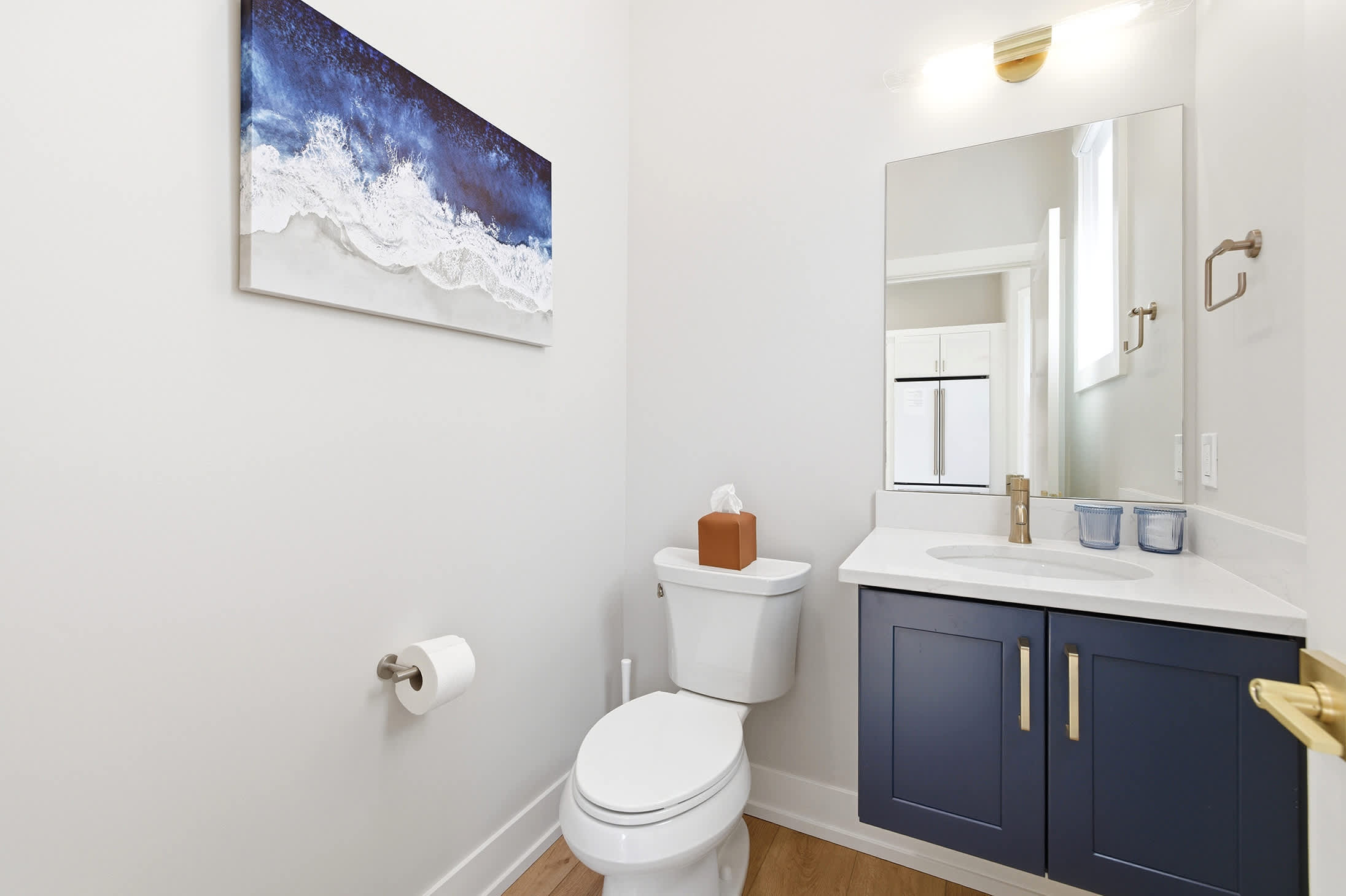 Half bath on the main living level adds everyday convenience.