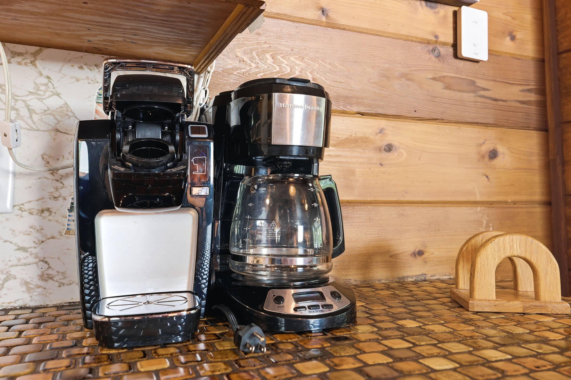 Brew coffee, fresh lake air, and a full day of resort fun ahead.