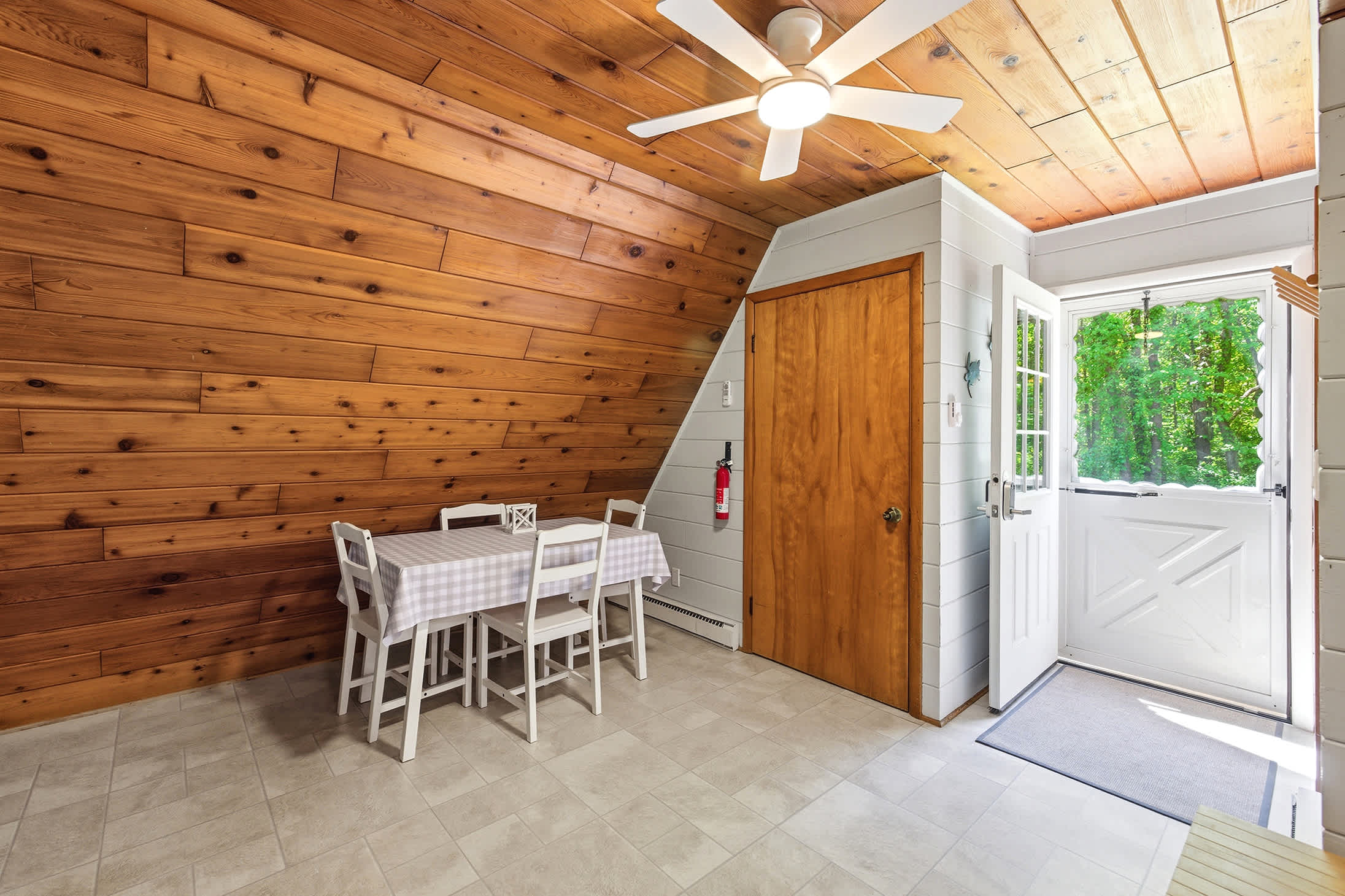 A dedicated dining space makes family meals easy during your stay.