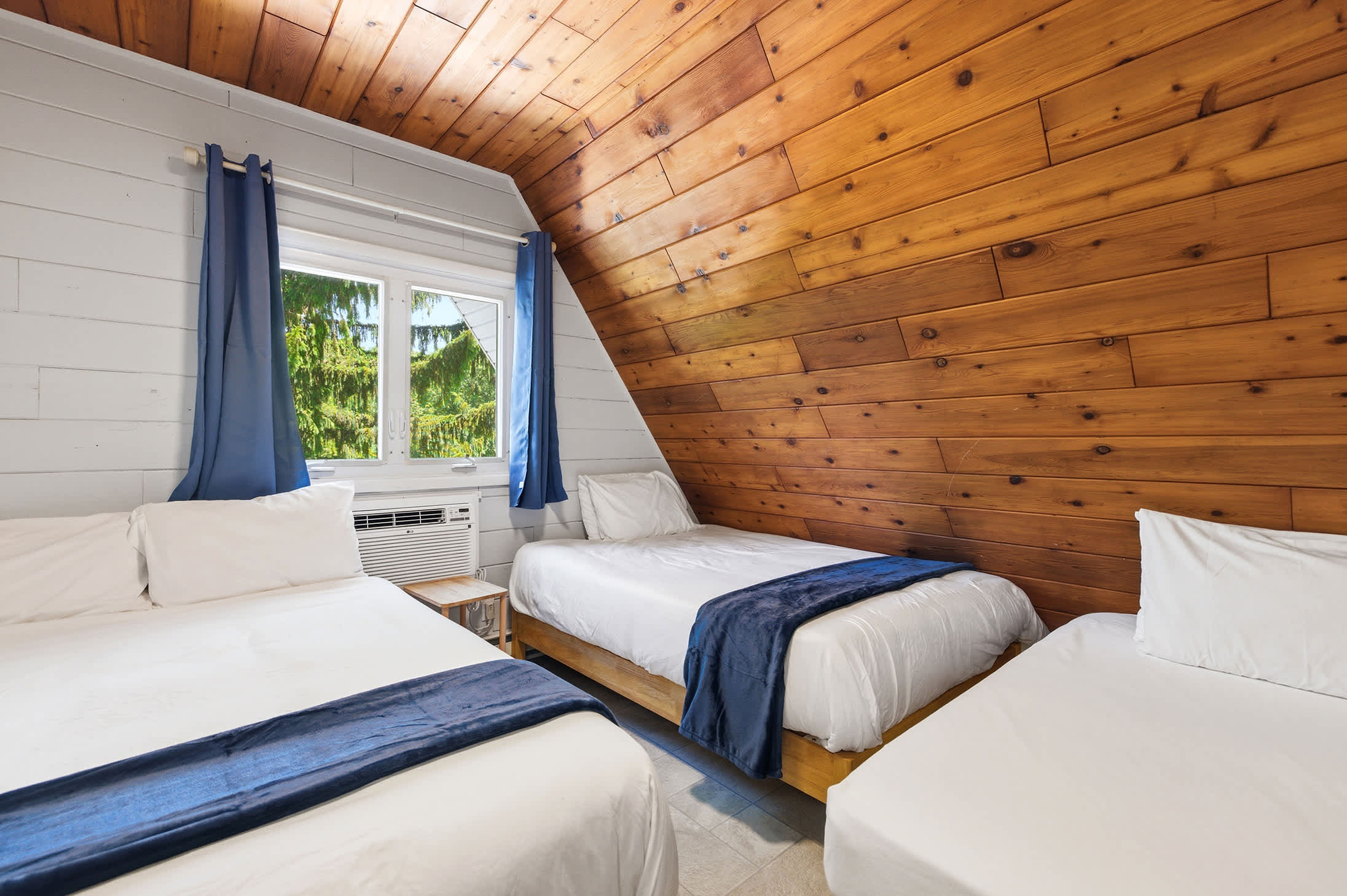 Bedroom 2 is on the 2nd floor and has a double and 2 single beds.