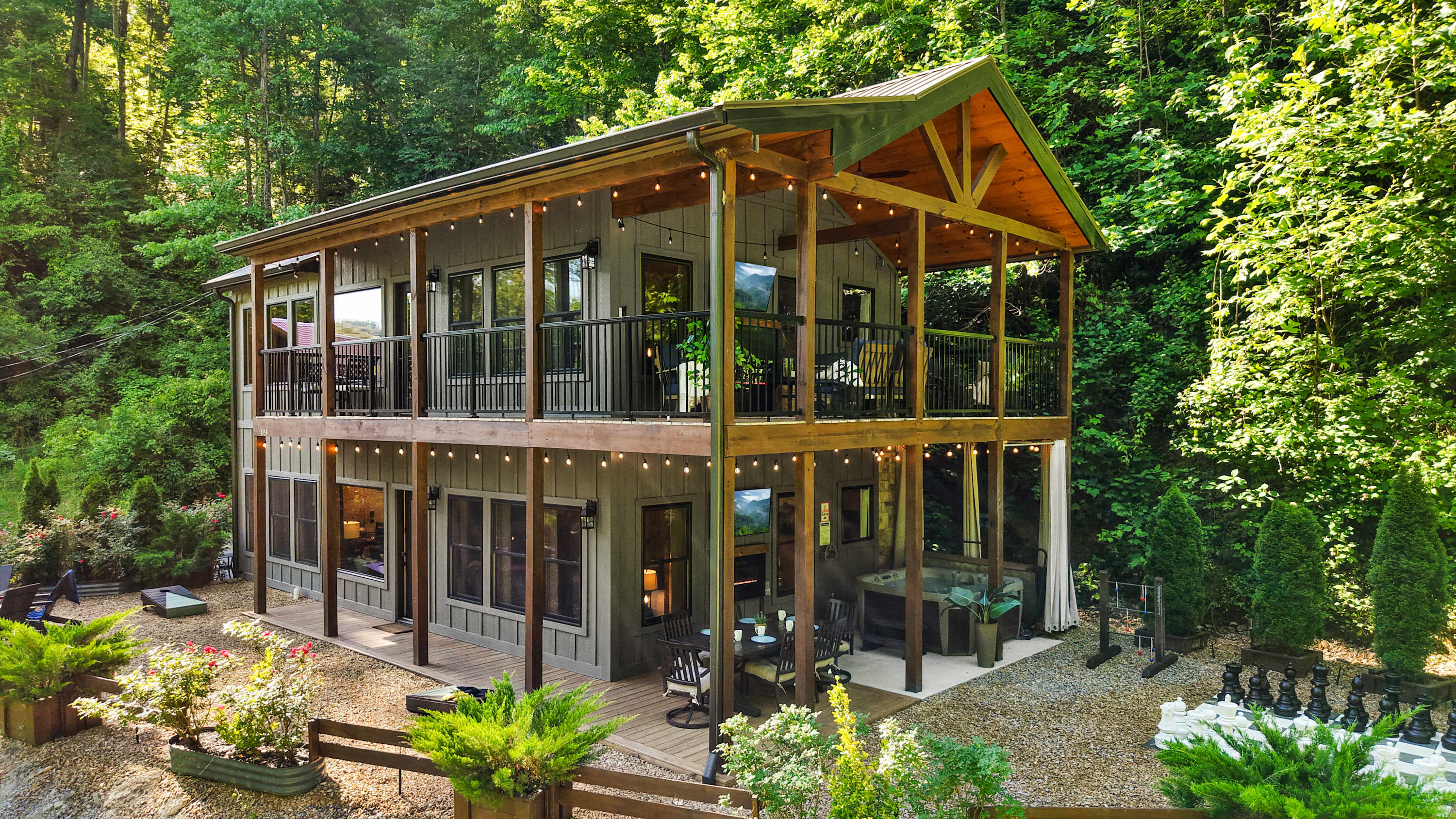 Creekside Cabin w/ Hot Tub, Games + Seasonal Pools in Gatlinburg, TN