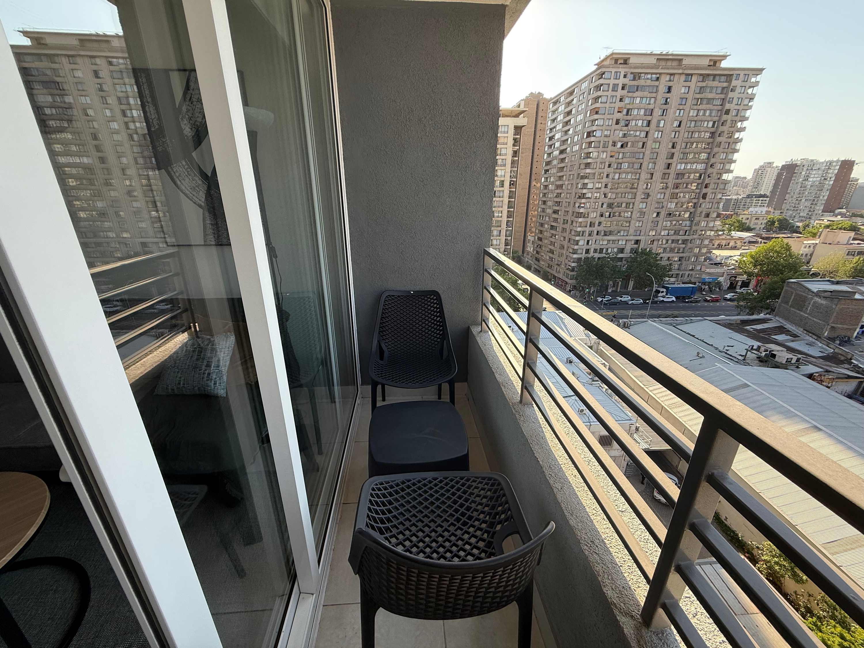 Enjoy city views from your private balcony, perfect for morning coffee or evening relaxation.