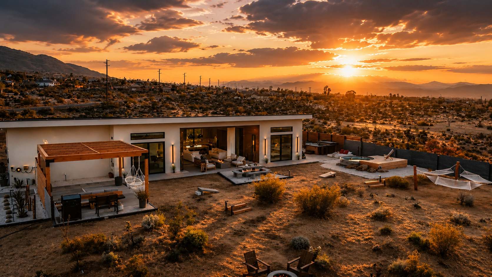 Poco Cielo • Modern Desert Escape With Pool & Sauna - Joshua Tree, CA