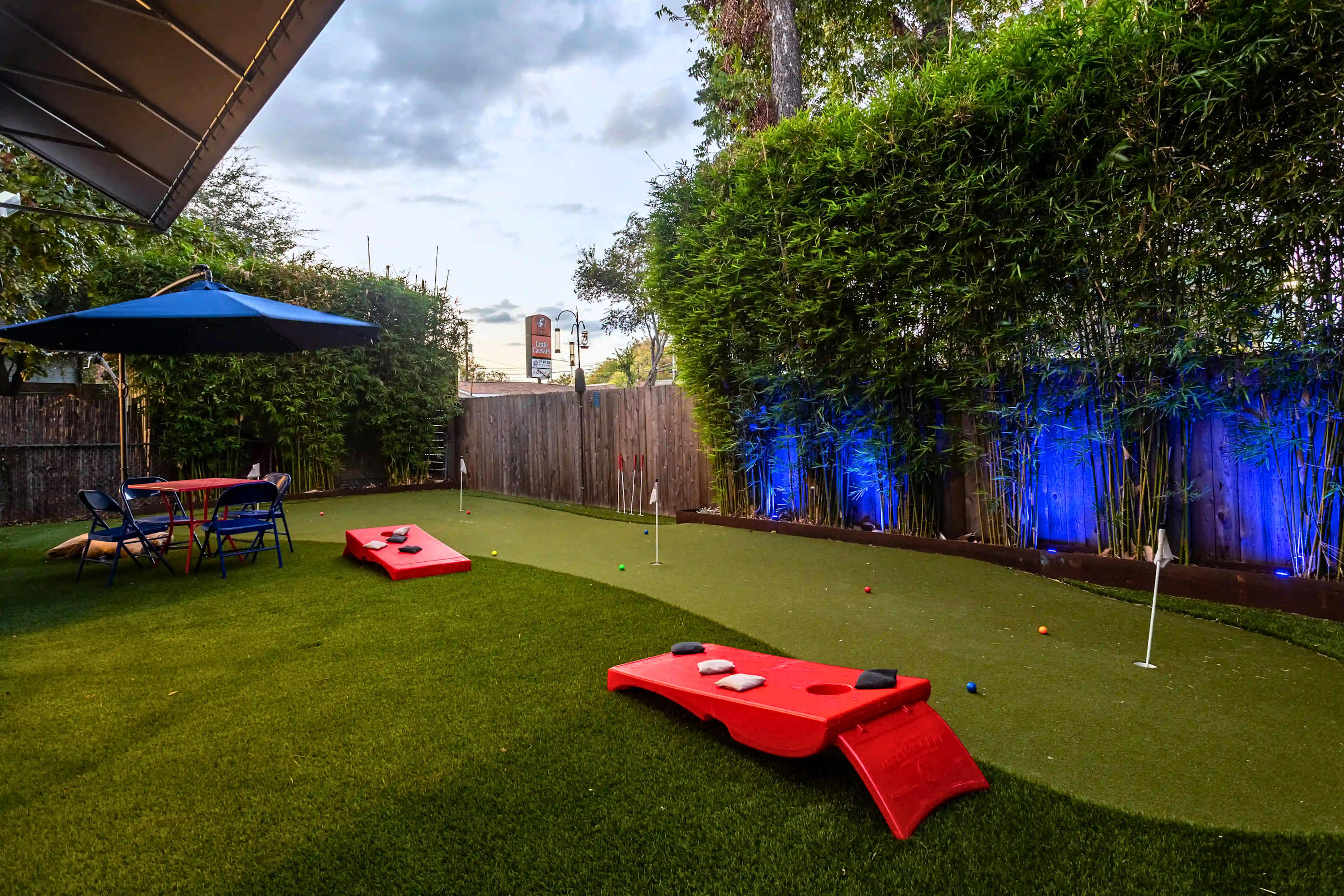 Private Mini Golf and Covered Fireplace Lounge 2