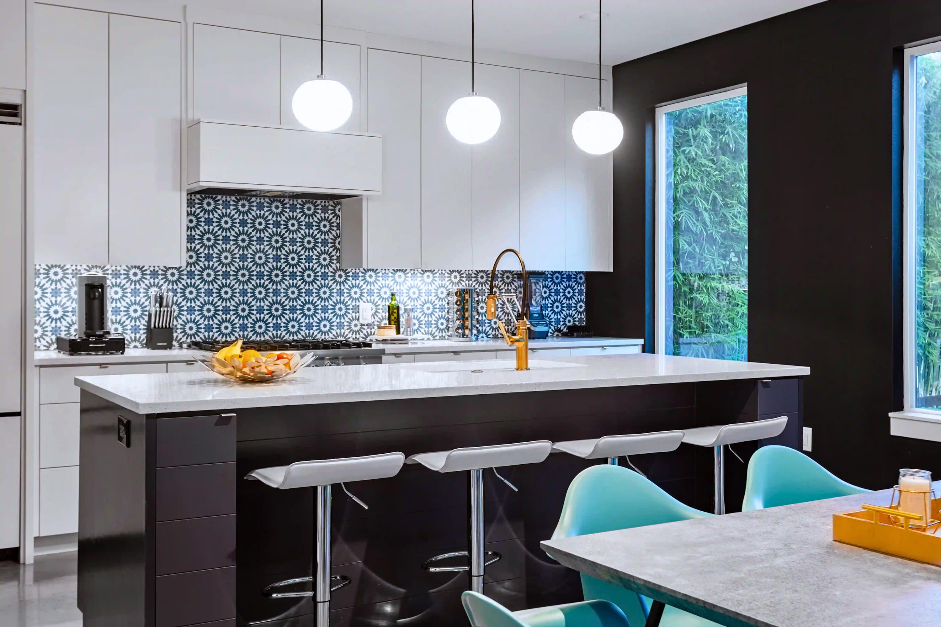 Kitchen island bar seating