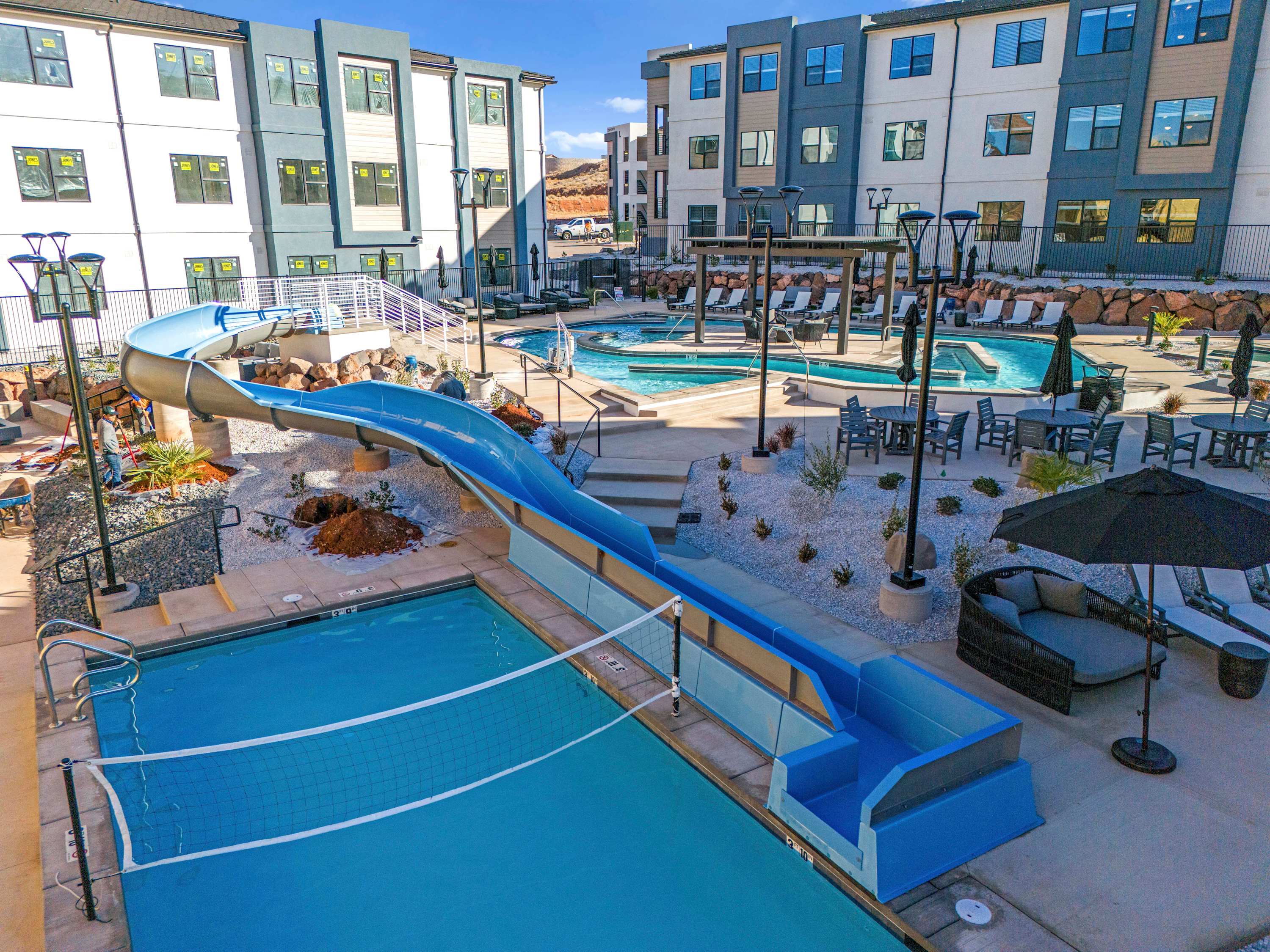 Two Poolside Terra Condos | Private Hot Tubs