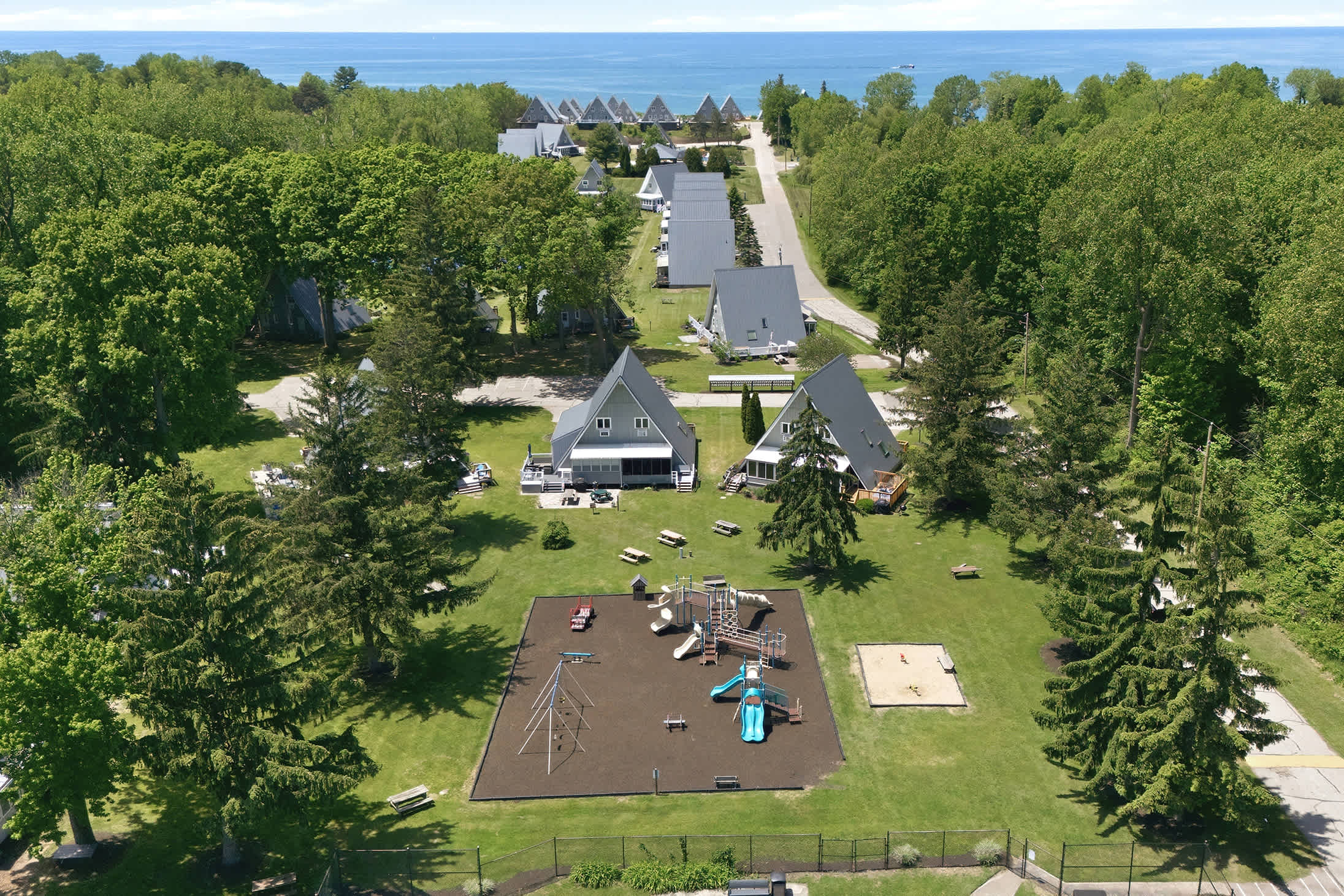 Resort green spaces, playground fun, and endless outdoor memories.