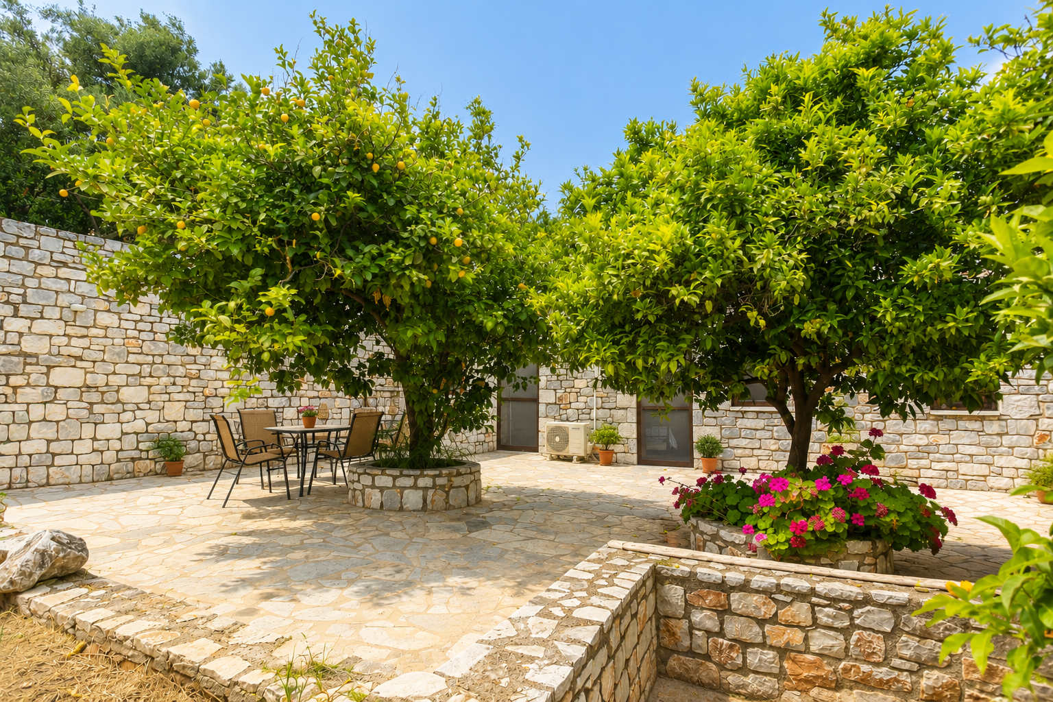 Beachfront Mani Luxury Stone Nest, Steps from Sea