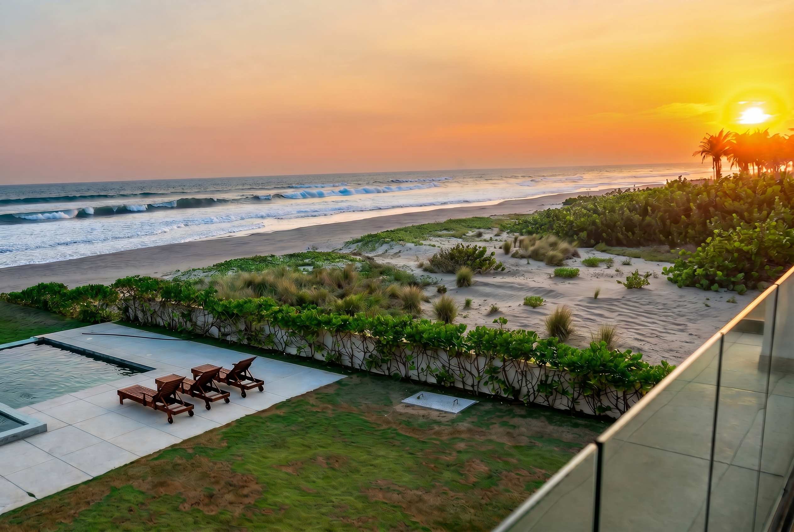 Casa La Terca, 9BR Beachfront Estate, Private Pool, Ocean View & Beach