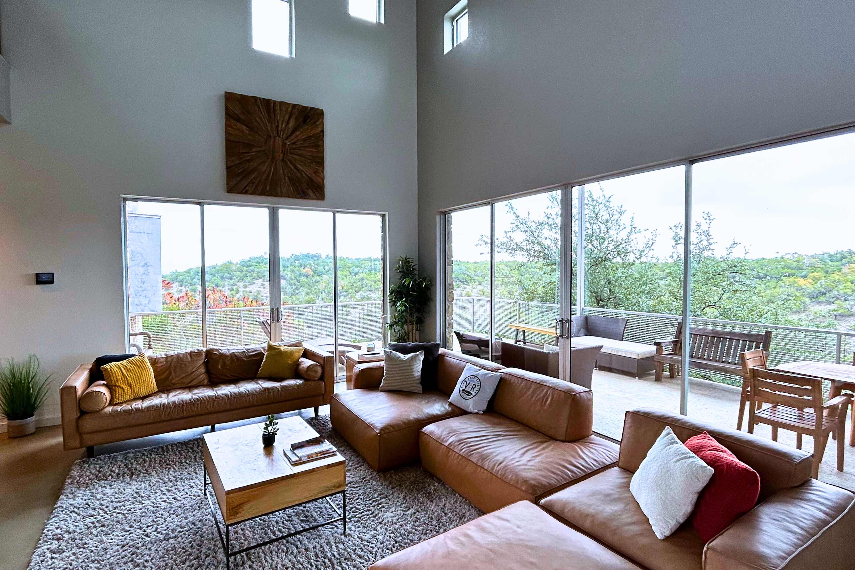 Perfect for groups, this living space will hold enough space for everyone comfortably