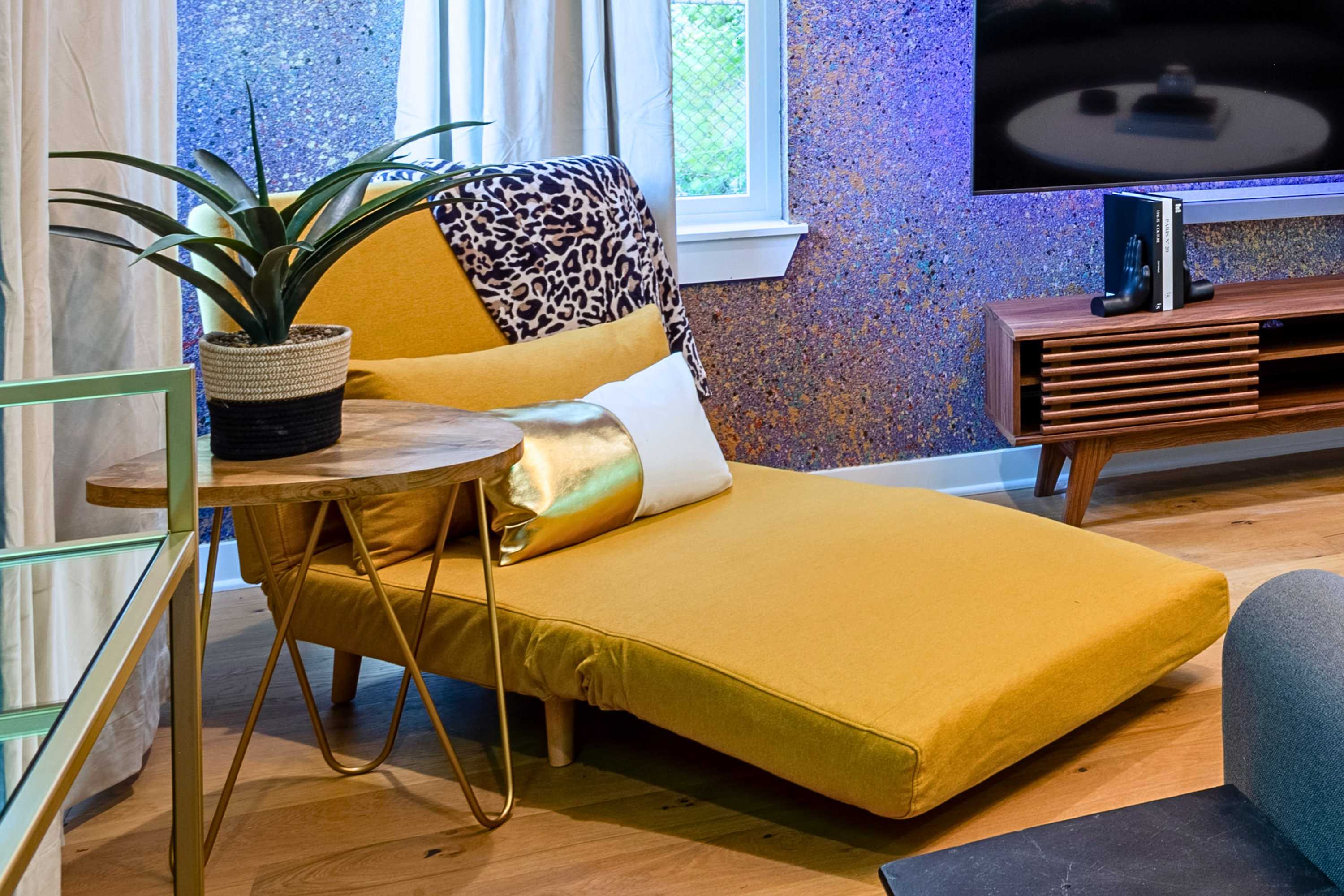 Single Sofa Bed In The Living Room