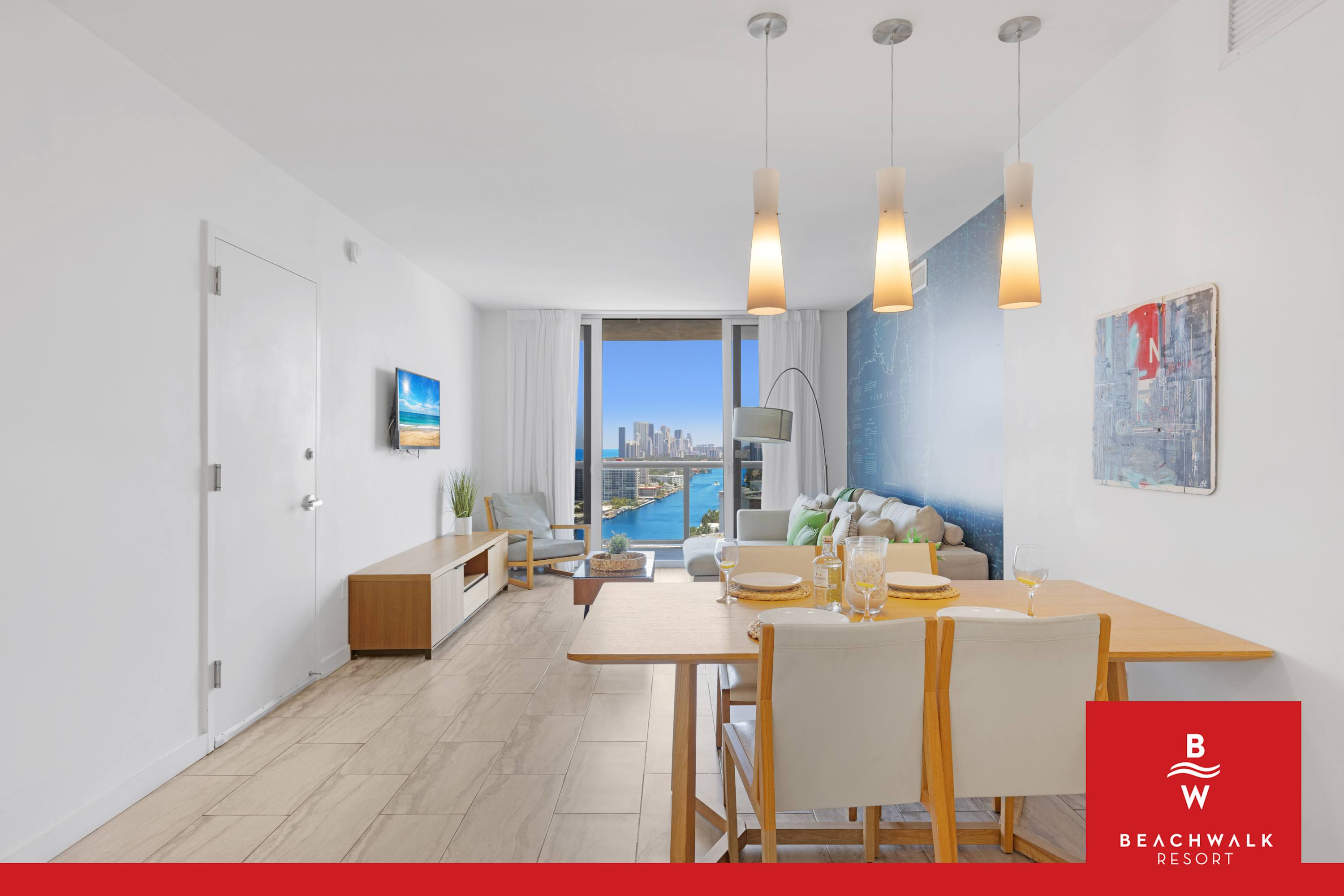 Sunset Panorama 2BR - Beachwalk High Floor
