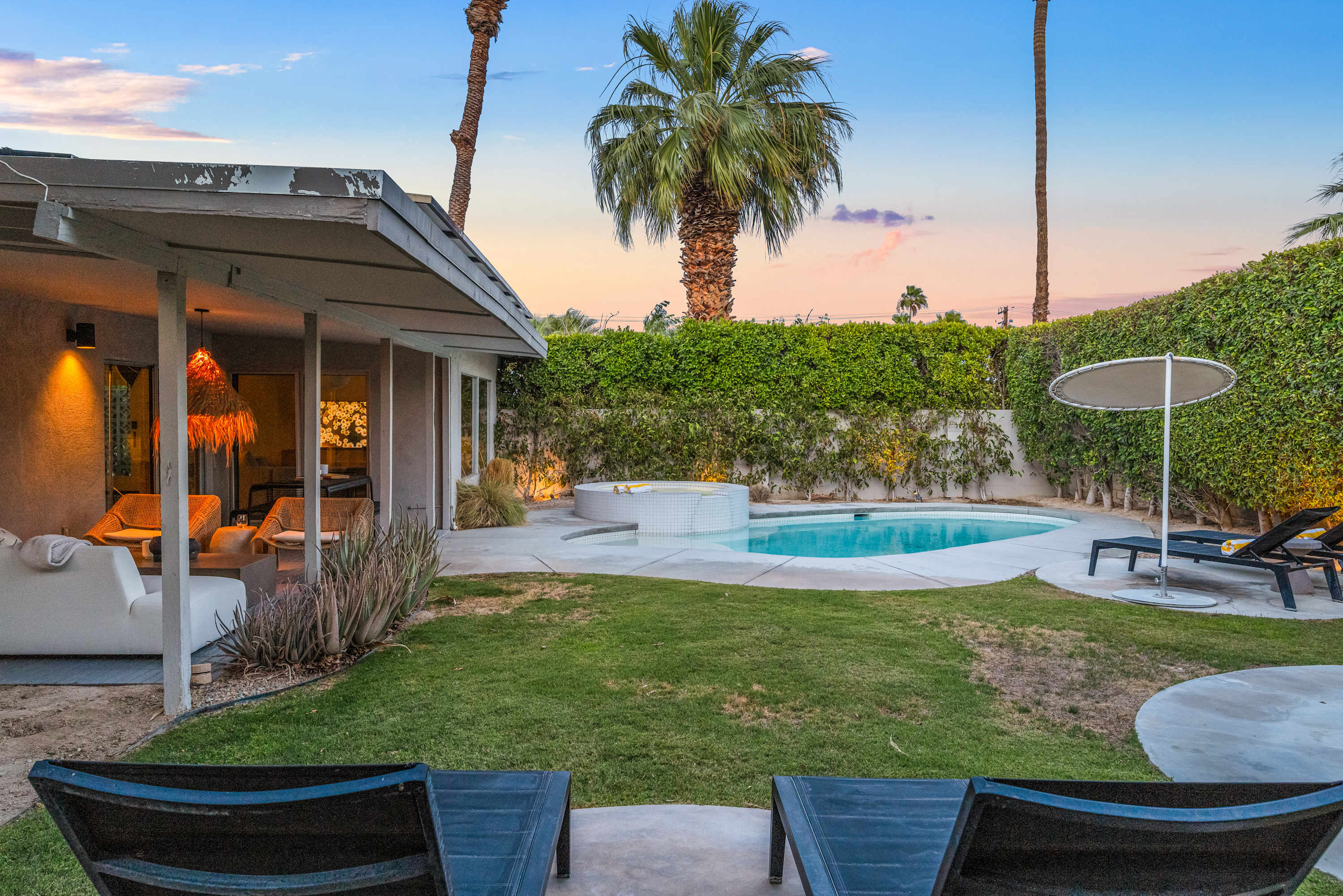 Backyard | Meiselman in Palm Springs, California by Luxus Vacation Properties