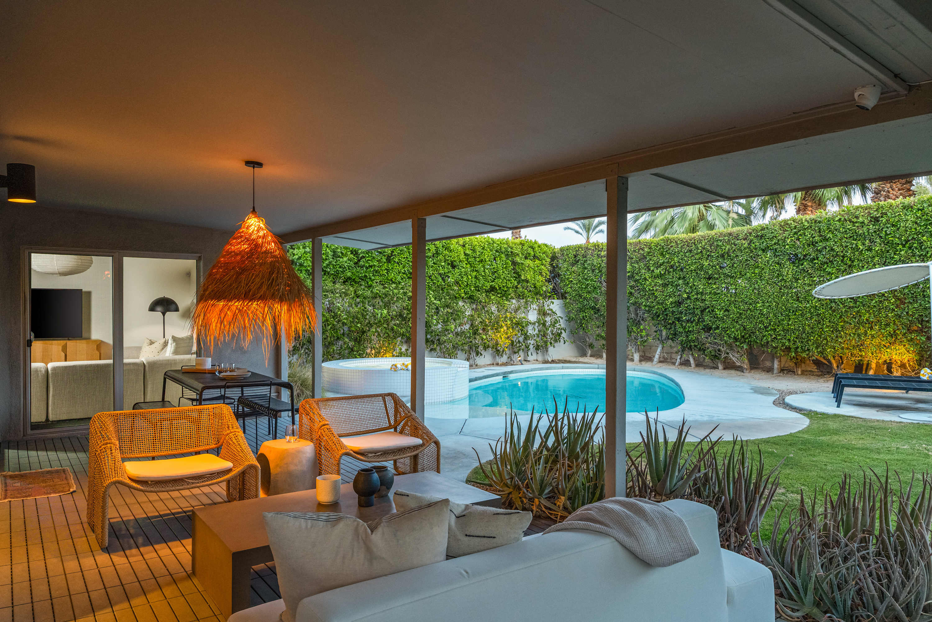 Patio | Meiselman in Palm Springs, California by Luxus Vacation Properties