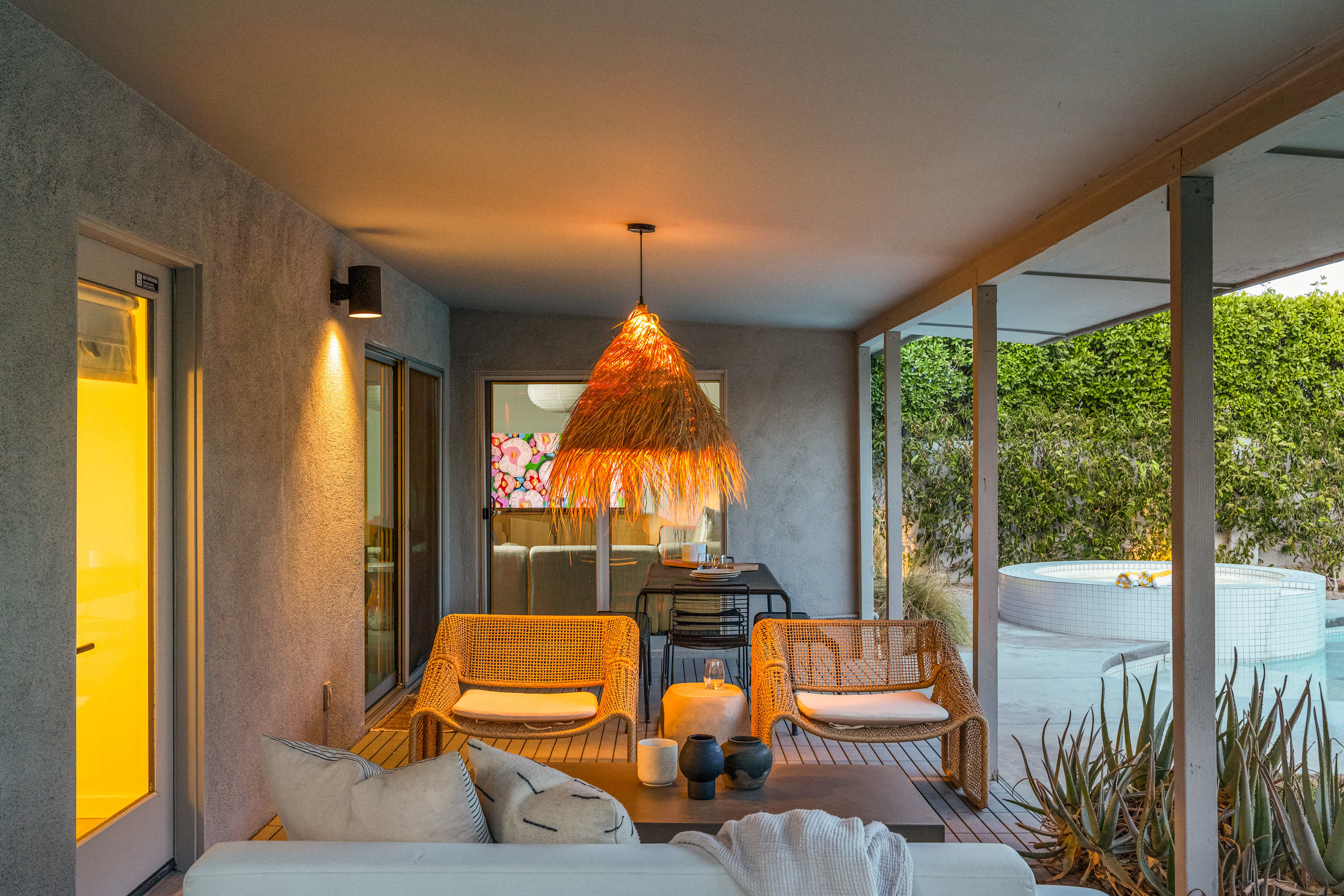 Patio | Meiselman in Palm Springs, California by Luxus Vacation Properties