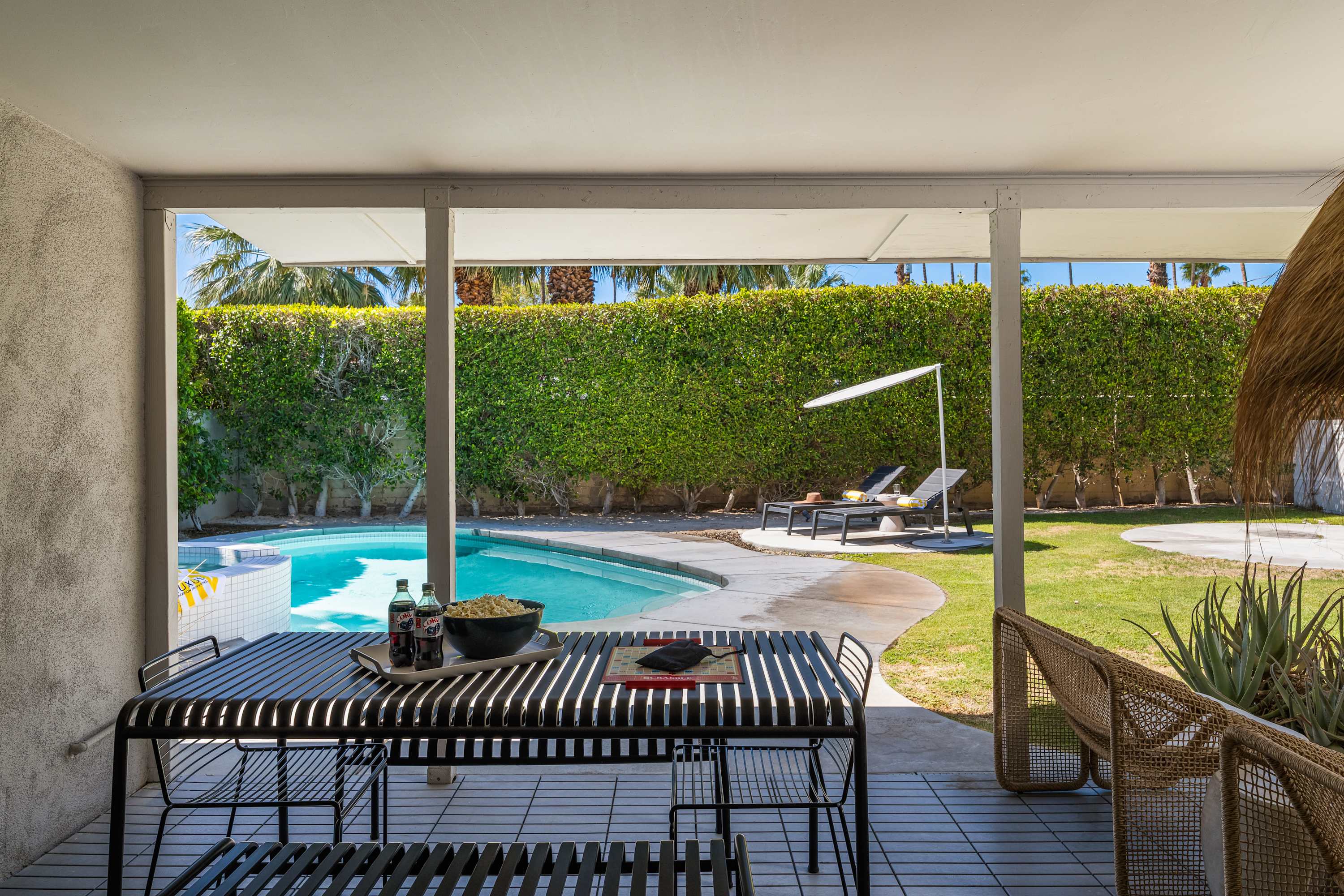 Backyard | Meiselman in Palm Springs, California by Luxus Vacation Properties