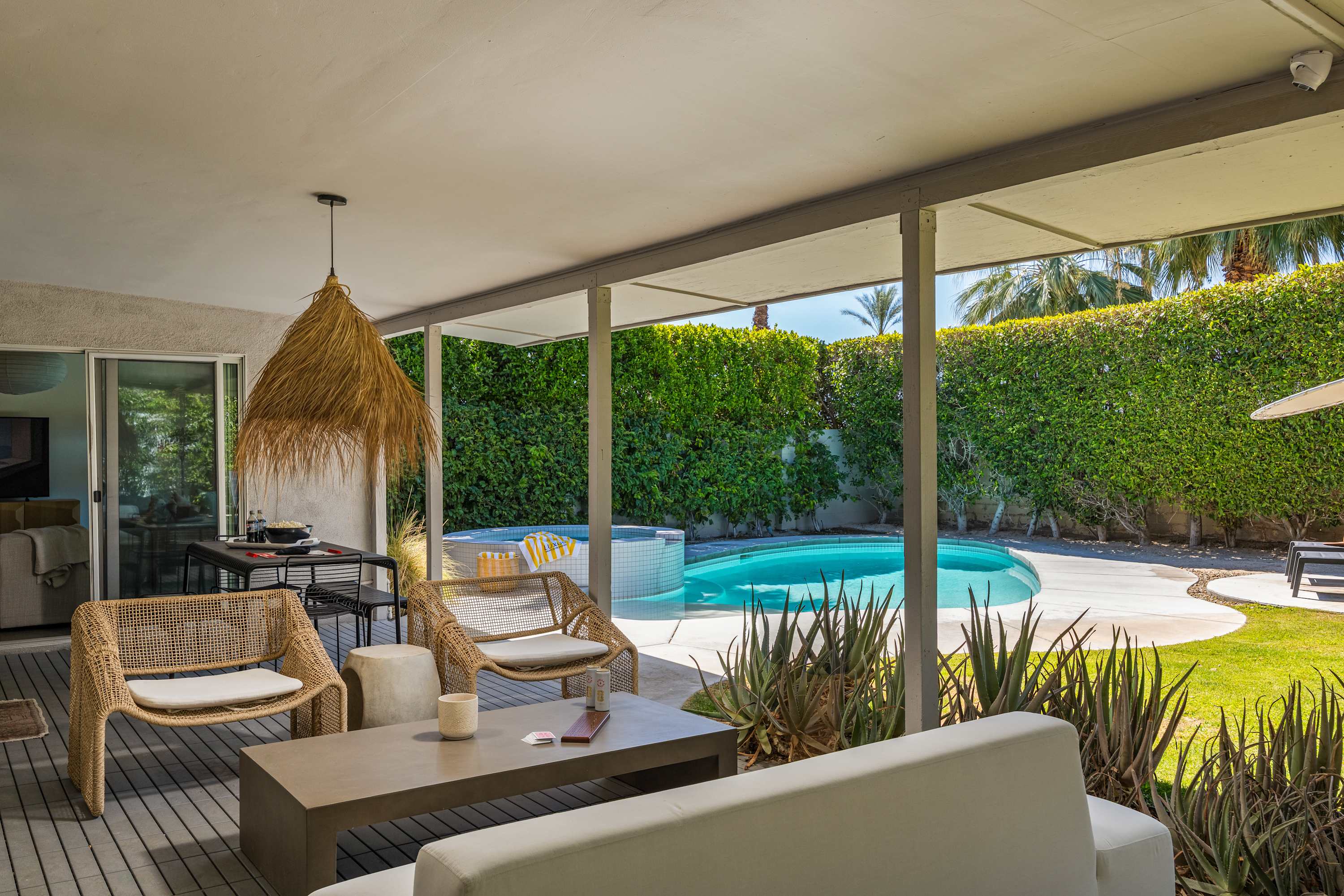 Backyard | Meiselman in Palm Springs, California by Luxus Vacation Properties
