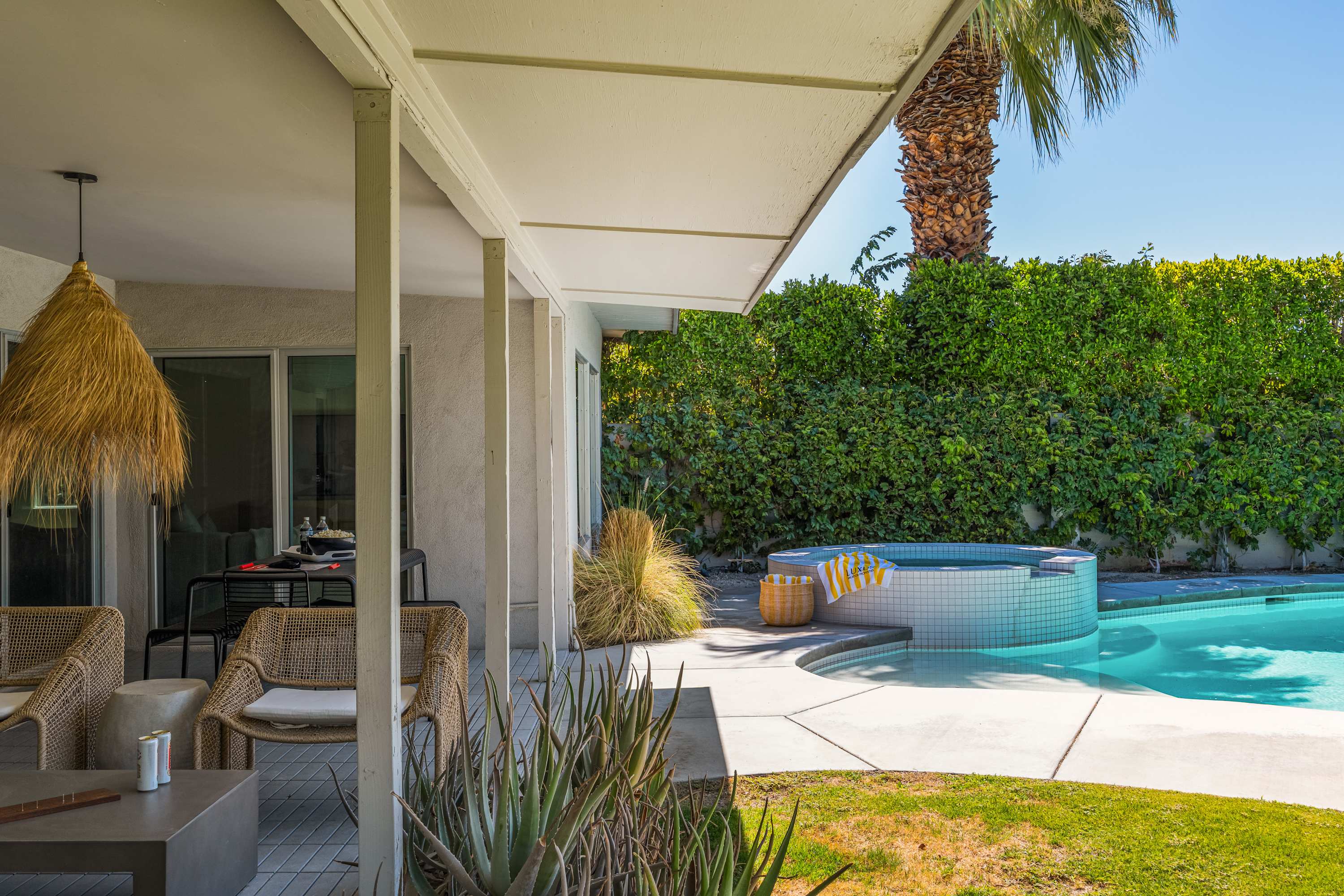 Backyard | Meiselman in Palm Springs, California by Luxus Vacation Properties