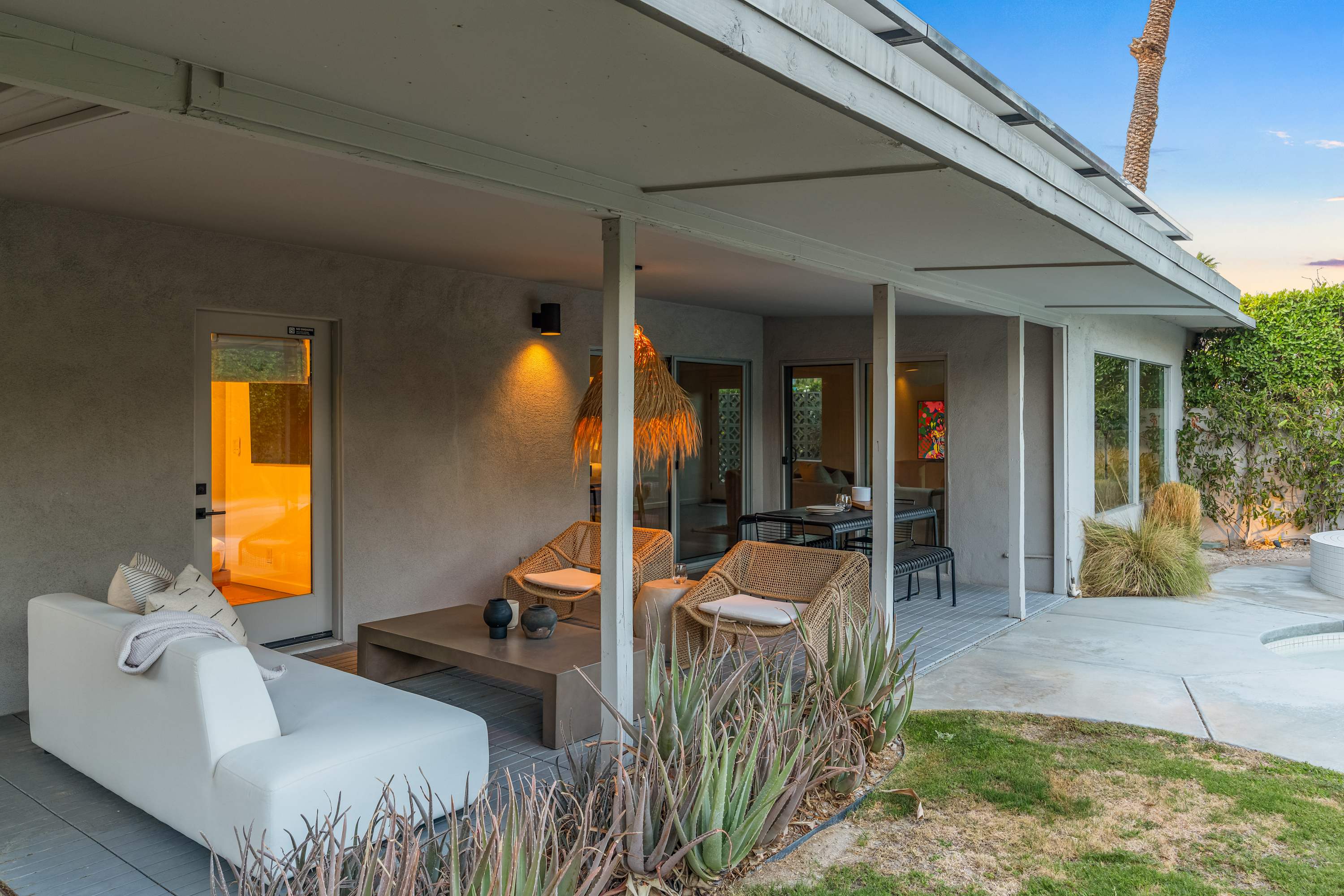 Patio | Meiselman in Palm Springs, California by Luxus Vacation Properties