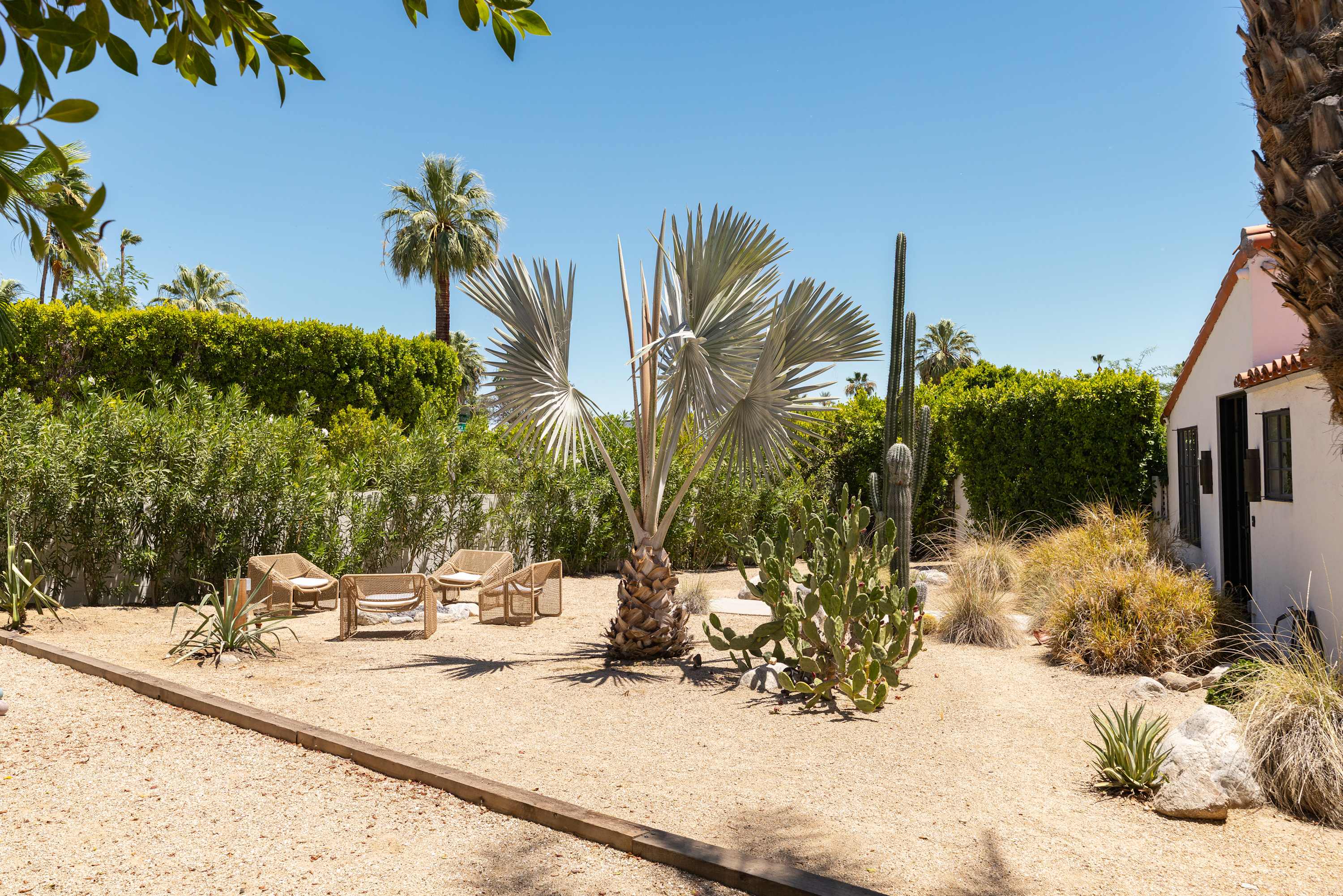 Backyard | San Simian in Palm Springs, California by Luxus Vacation Properties