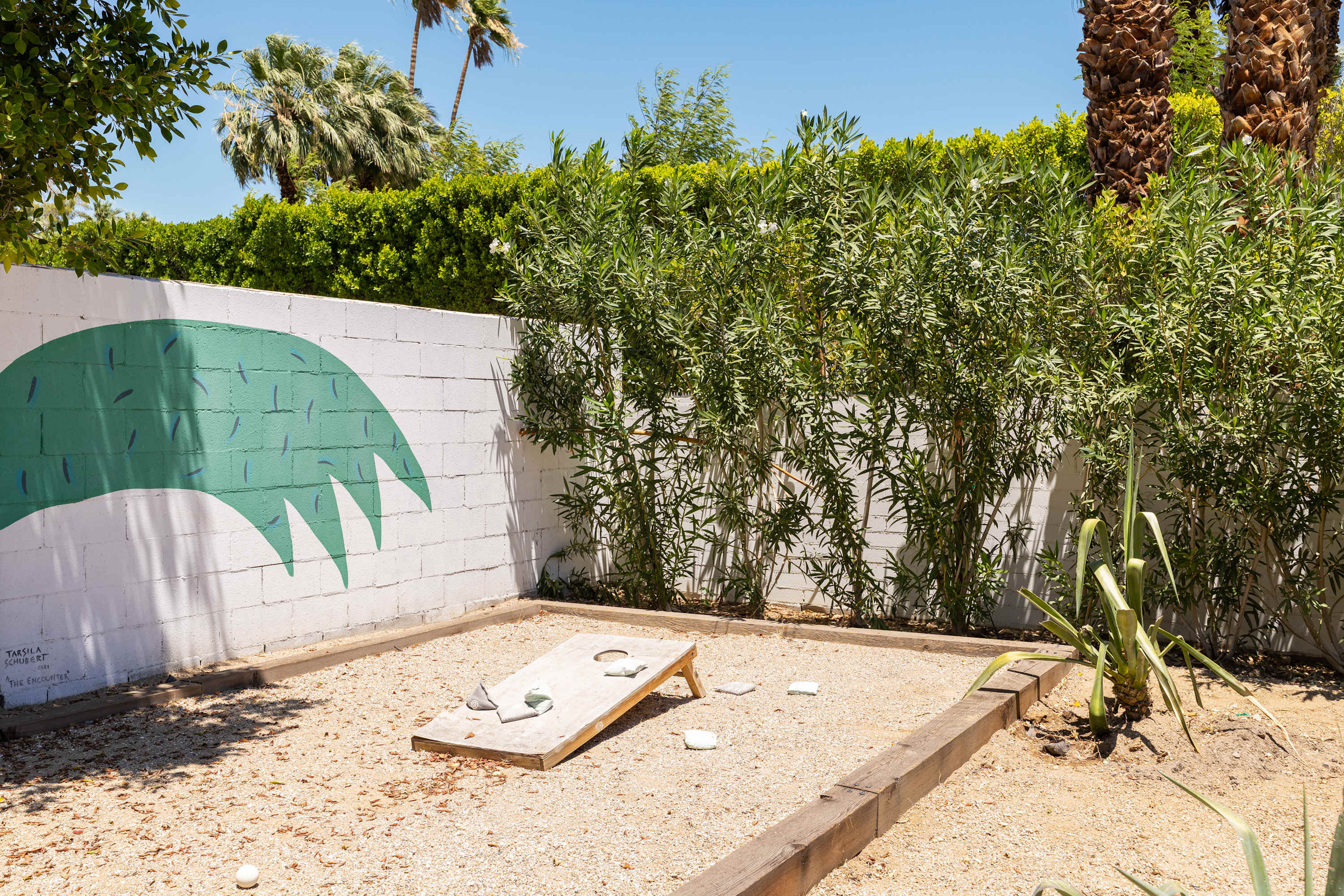 Backyard | San Simian in Palm Springs, California by Luxus Vacation Properties