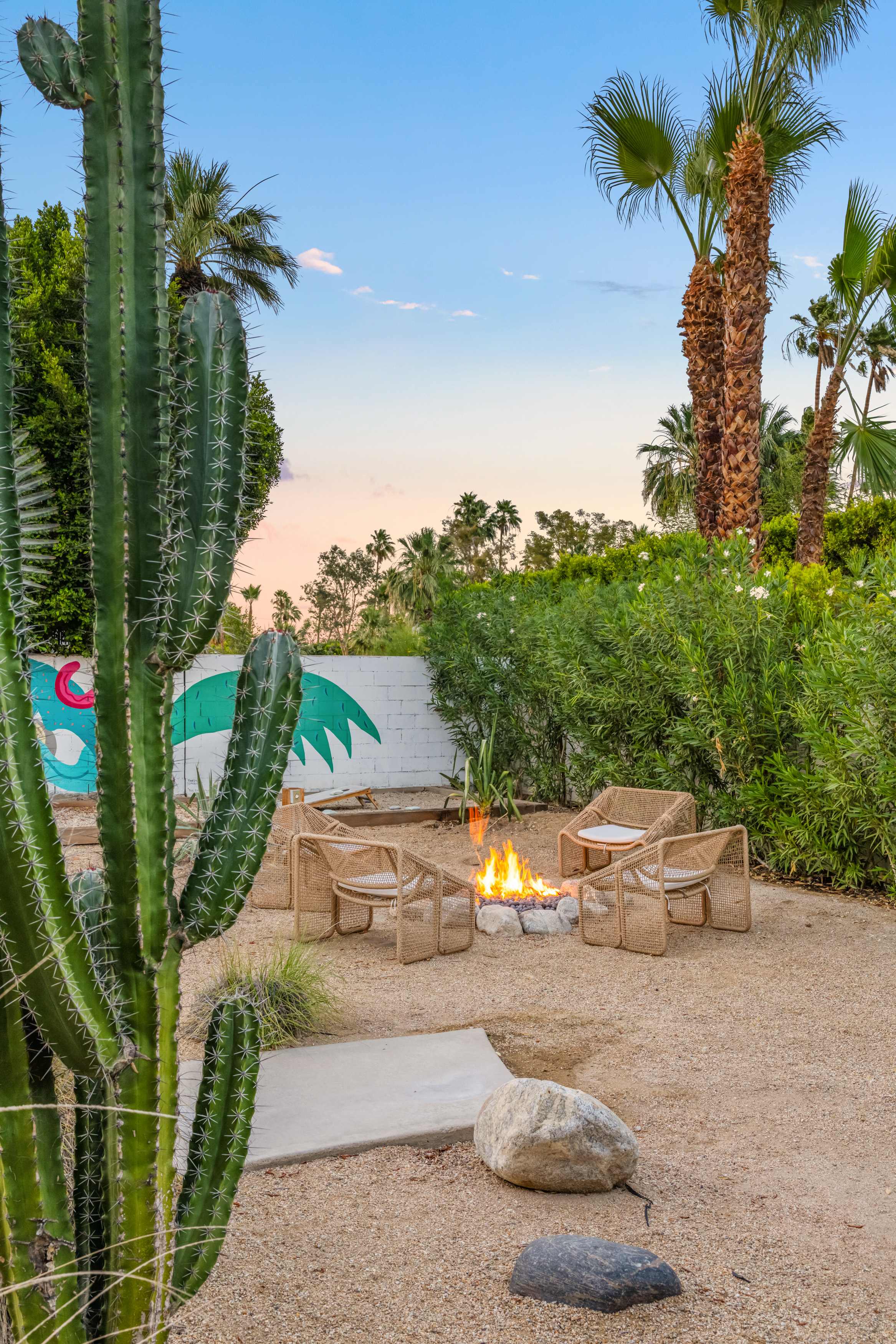 Backyard | San Simian in Palm Springs, California by Luxus Vacation Properties