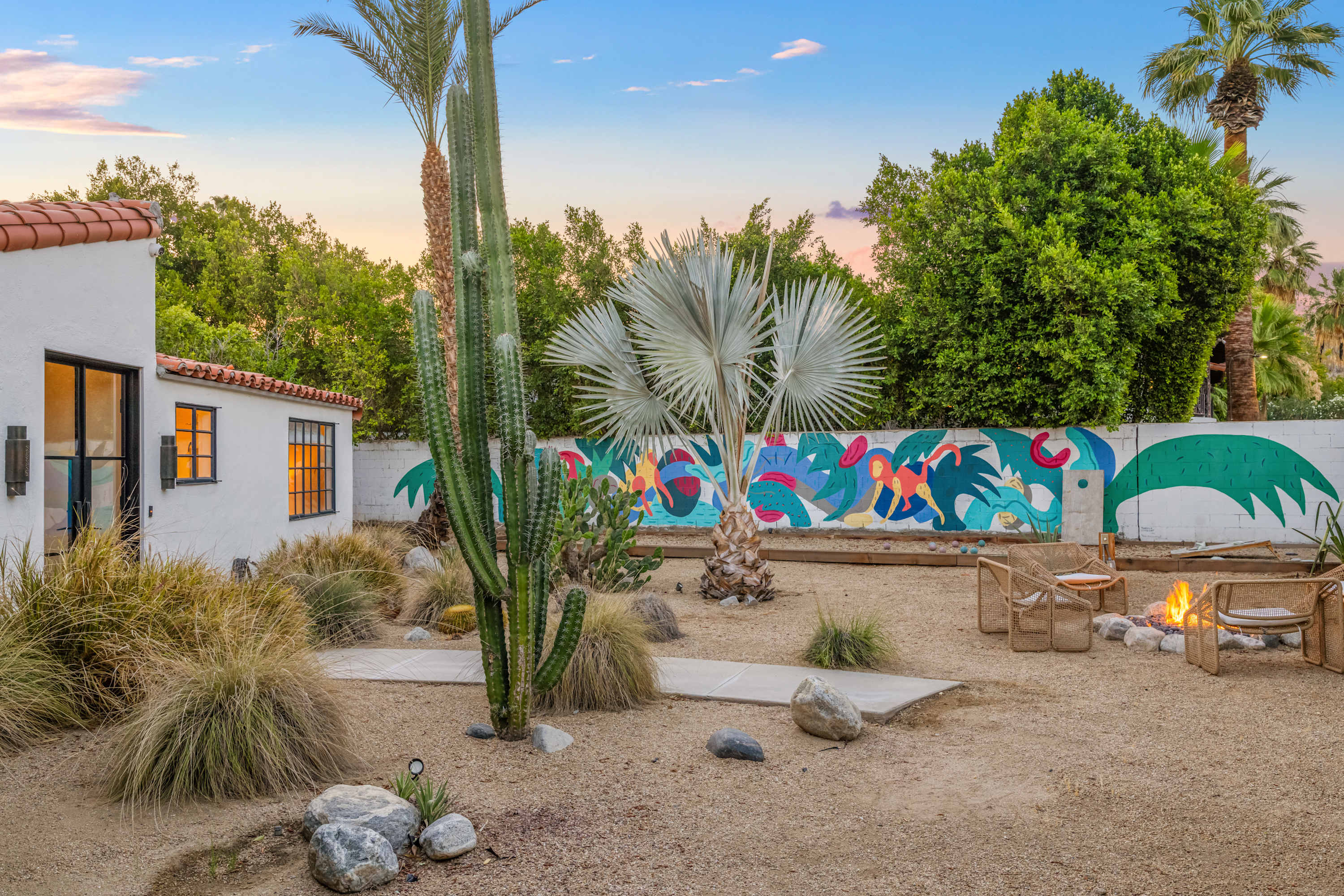 Backyard | San Simian in Palm Springs, California by Luxus Vacation Properties