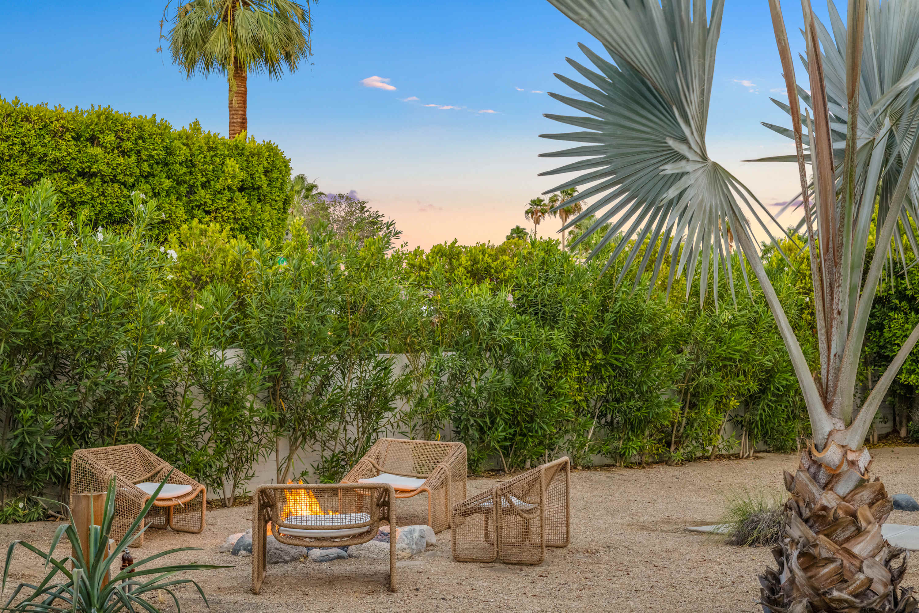 Backyard | San Simian in Palm Springs, California by Luxus Vacation Properties