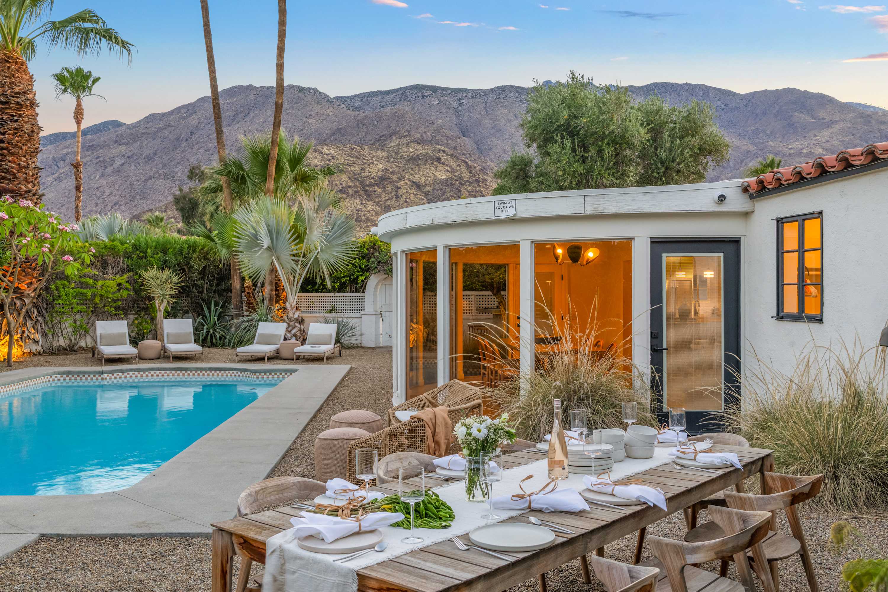 Backyard | San Simian in Palm Springs, California by Luxus Vacation Properties