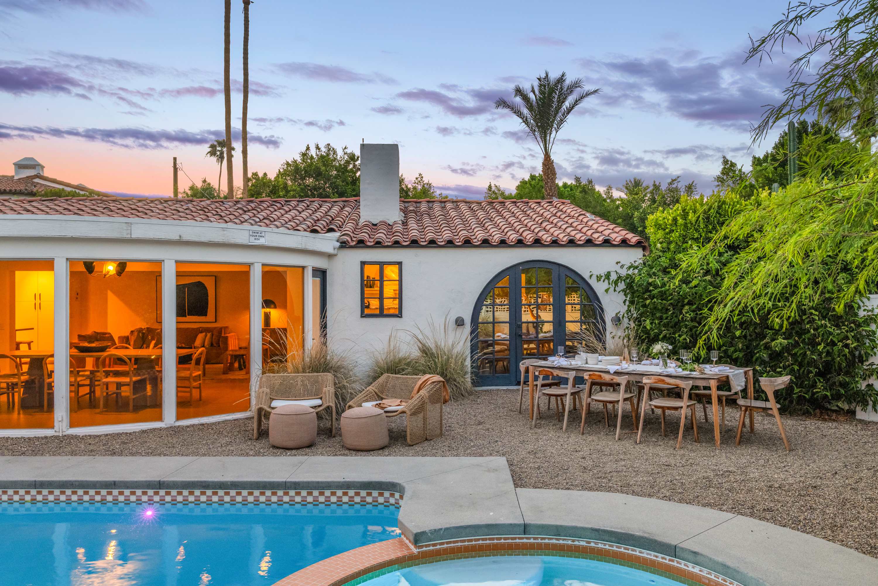 Backyard | San Simian in Palm Springs, California by Luxus Vacation Properties