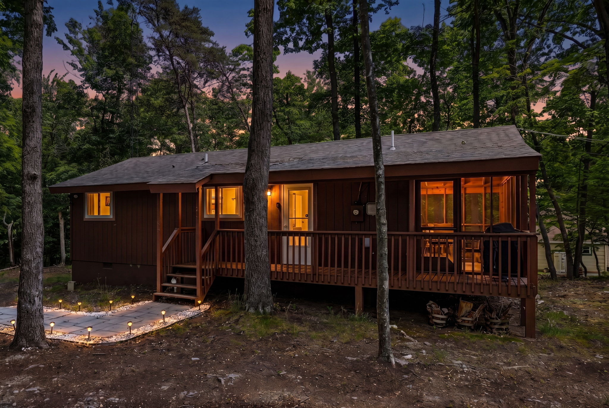 Cozy Cottage w Enclosed Porch, Fireplace & Grill