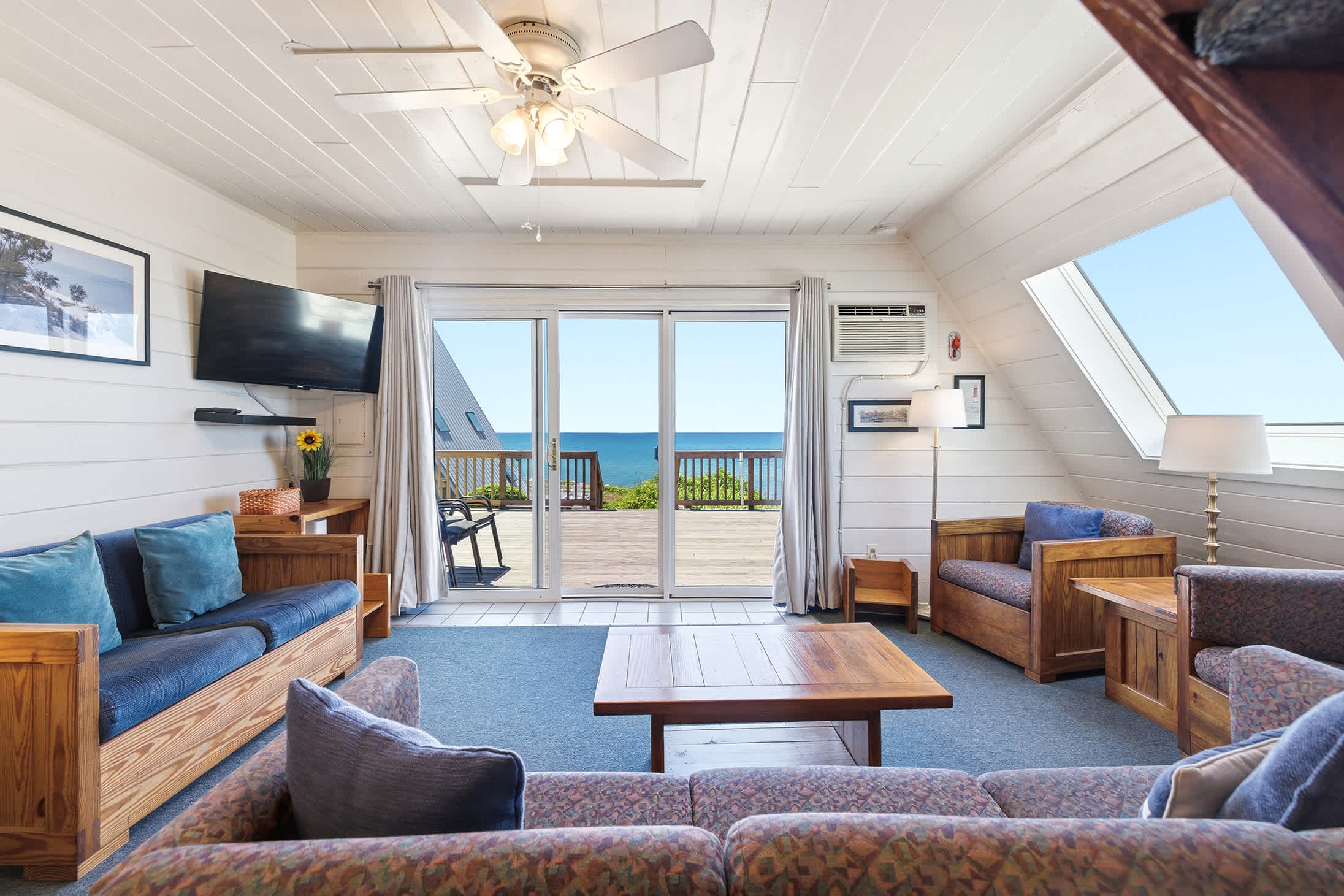 A front-row seat to Lake Michigan from the heart of Chalet #20.