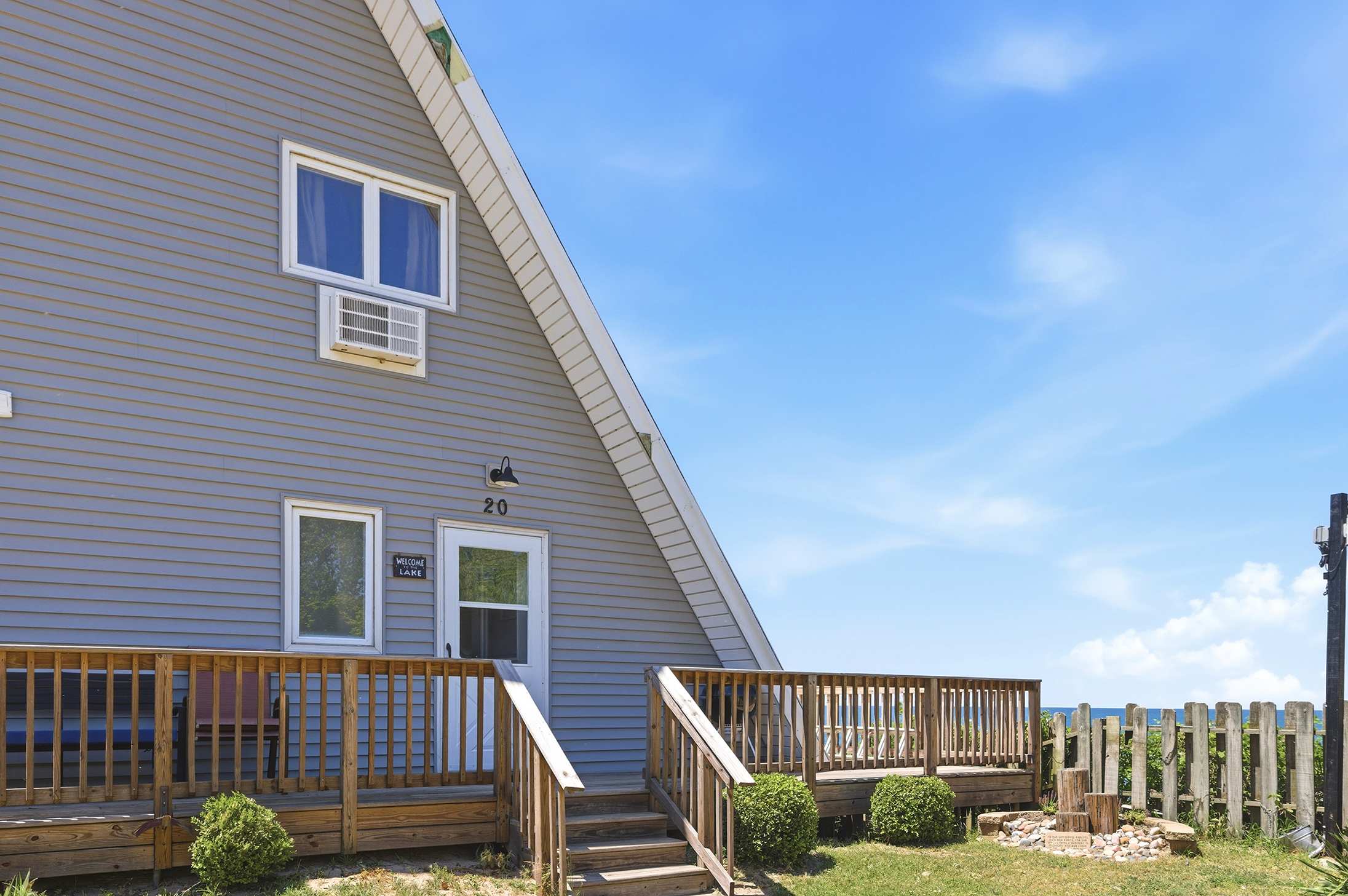 Chalet #20: A front-row location for beach days and Lake Michigan sunsets.