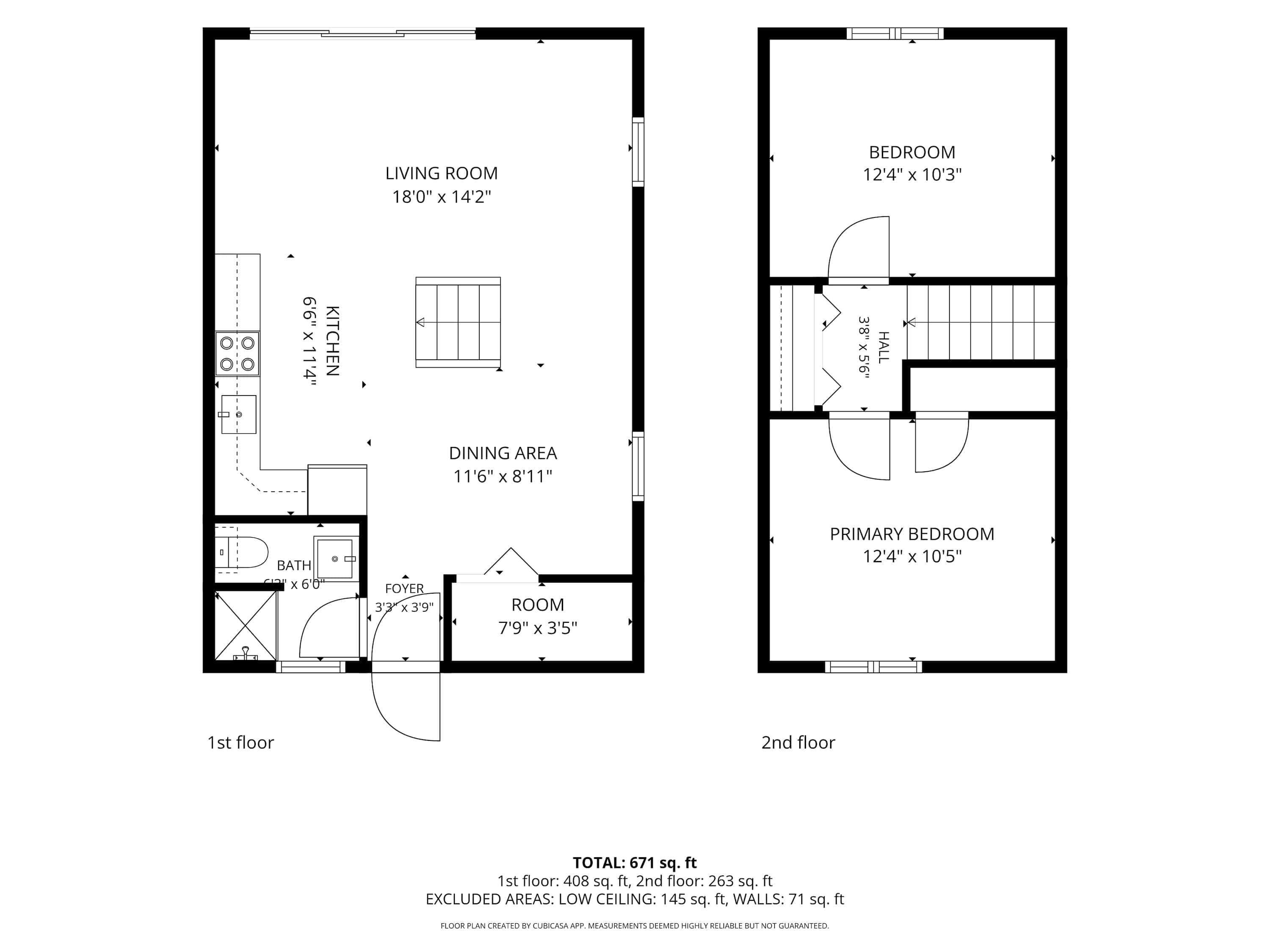 Chalet 20's Floor Plan Layout.
