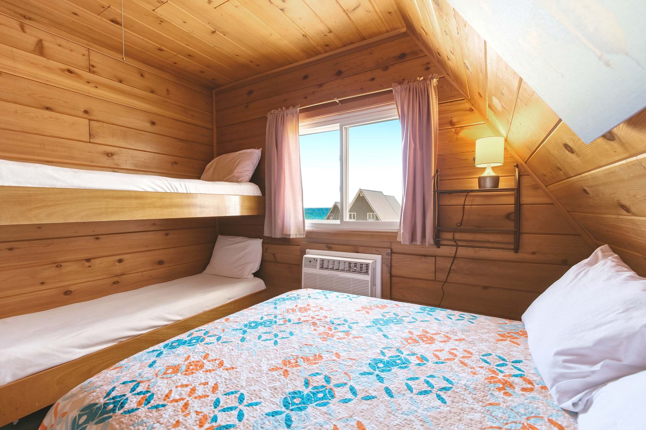 Bedroom 1 is on the 2nd floor and has a double and single beds + single bunk bed.